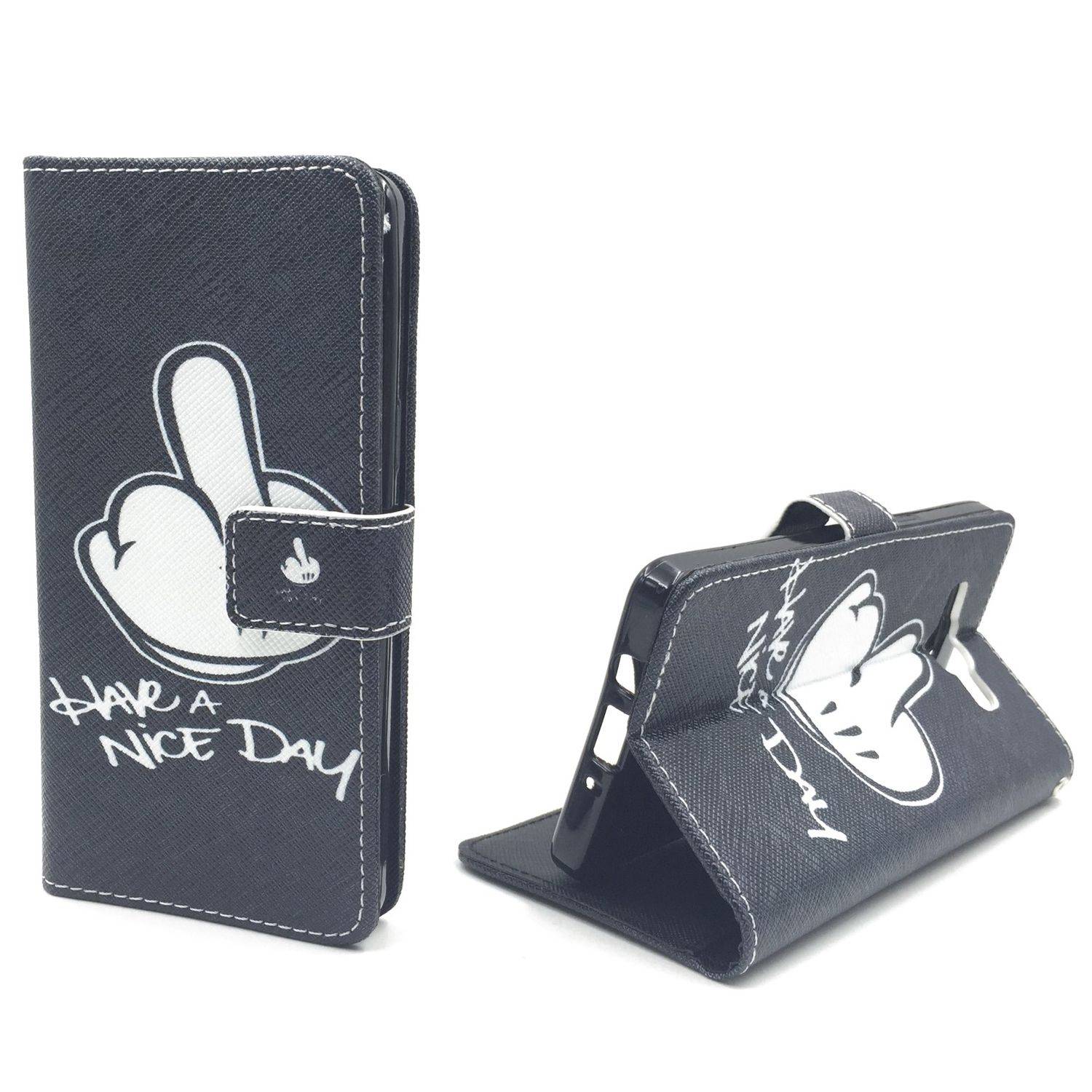 Samsung Galaxy A5 (2015) Handyhülle Bookcover Schwarz