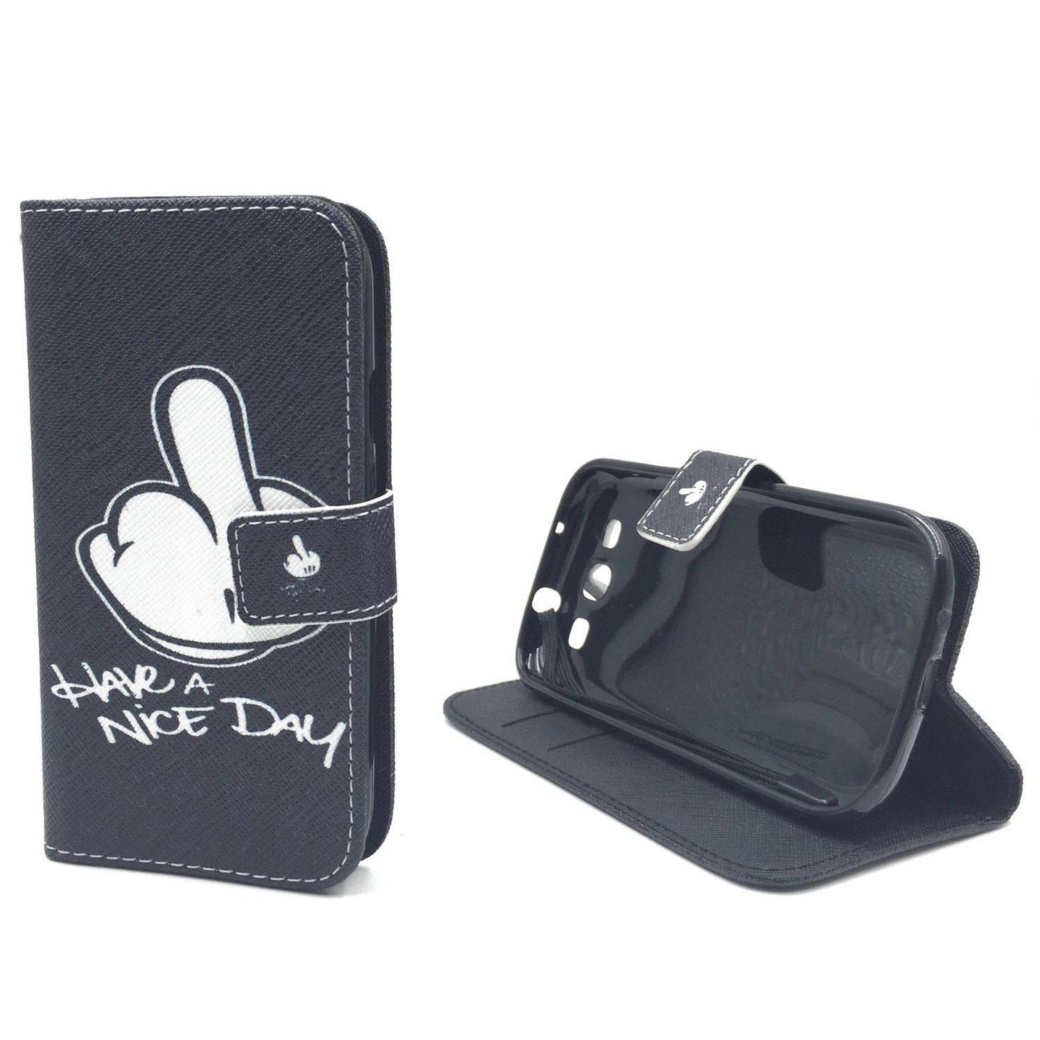 Samsung Galaxy S3 / S3 NEO Handyhülle Bookcover Schwarz