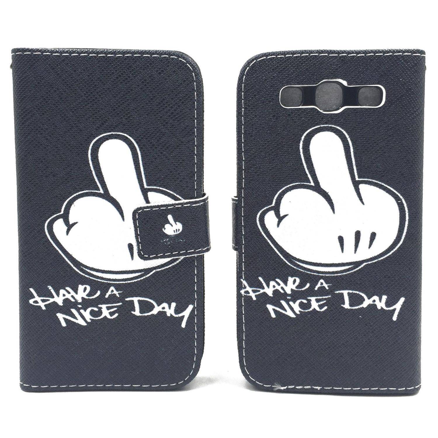 Samsung Galaxy S3 / S3 NEO Handyhülle Bookcover Schwarz