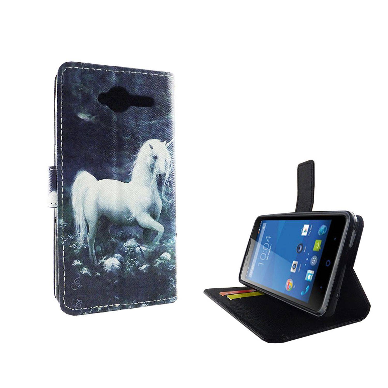 ZTE Blade L3 Handyhülle Bookcover Grün