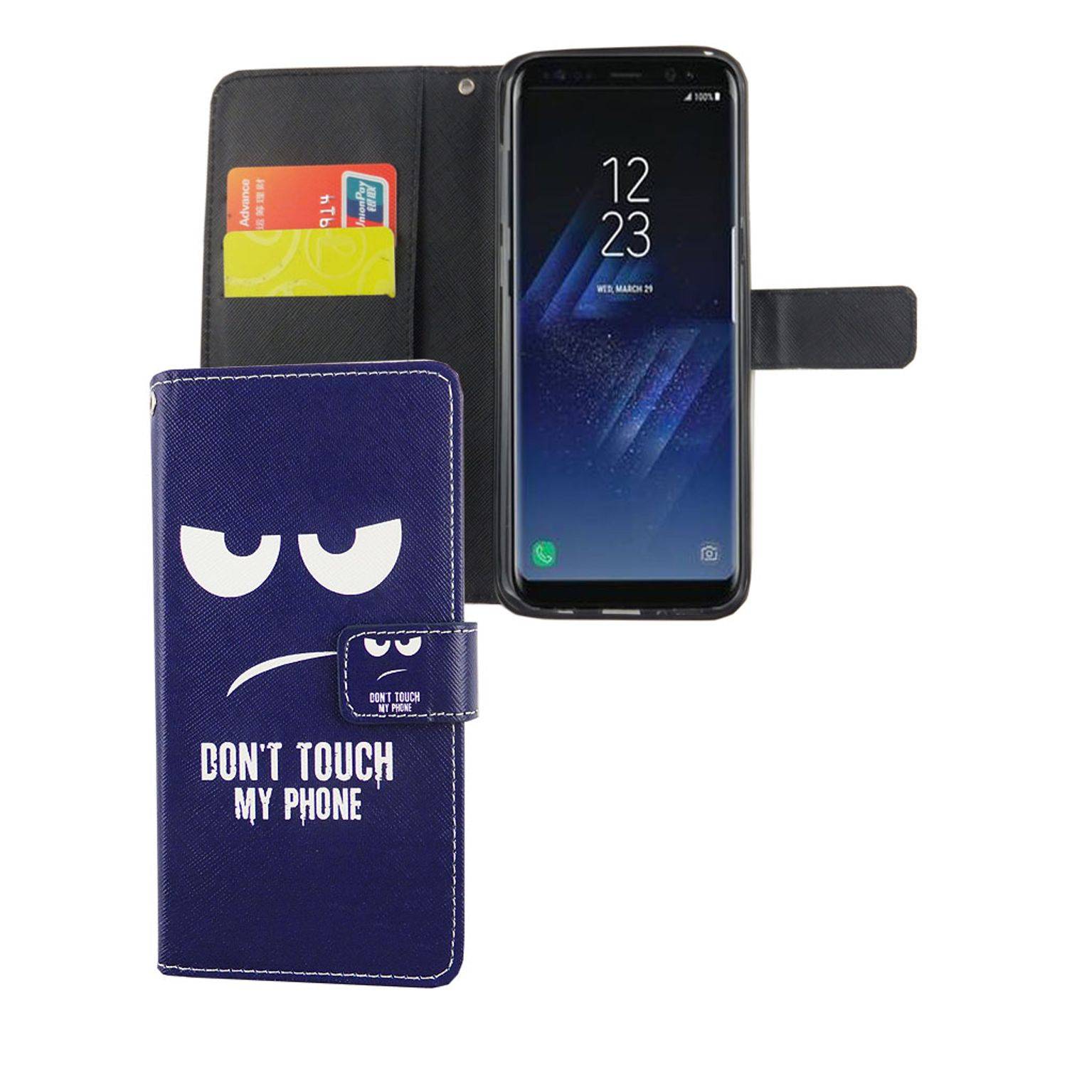 Samsung Galaxy S8 Plus Handyhülle Bookcover Blau