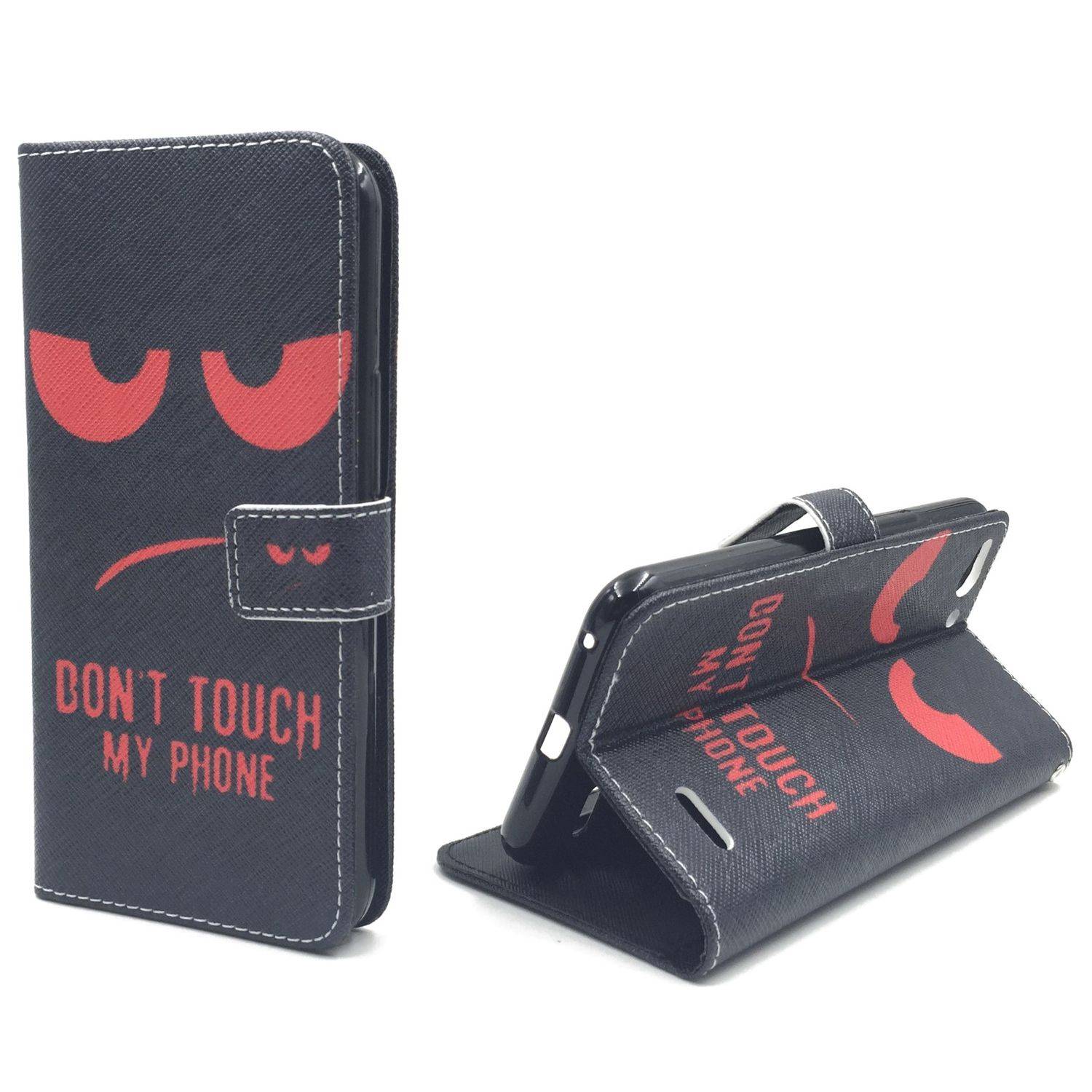 Vodafone Smart Ultra 6 Handyhülle Bookcover Schwarz