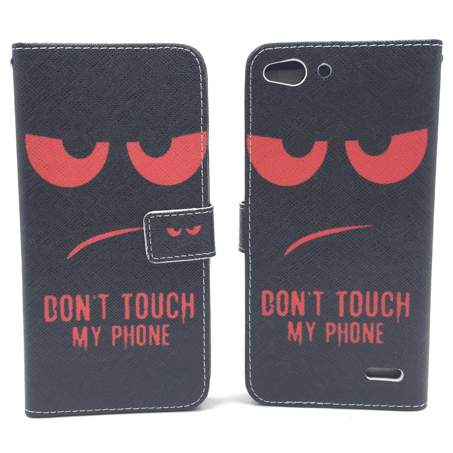 Vodafone Smart Ultra 6 Handyhülle Bookcover Schwarz
