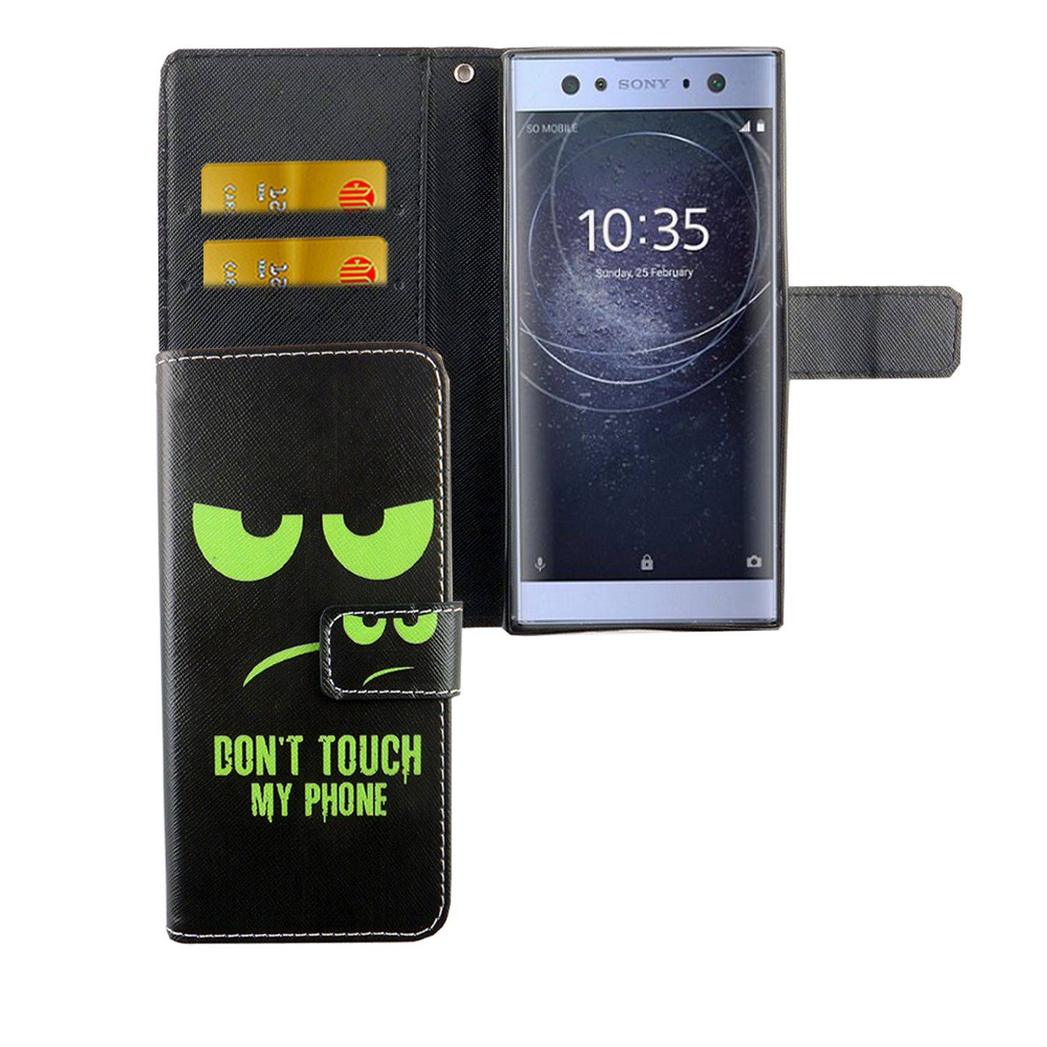 Sony Xperia XA2 Handyhülle Bookcover Grün
