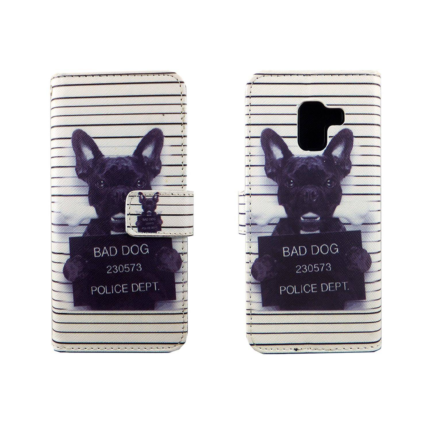 Samsung Galaxy A8 (2018) Handyhülle Bookcover Weiß