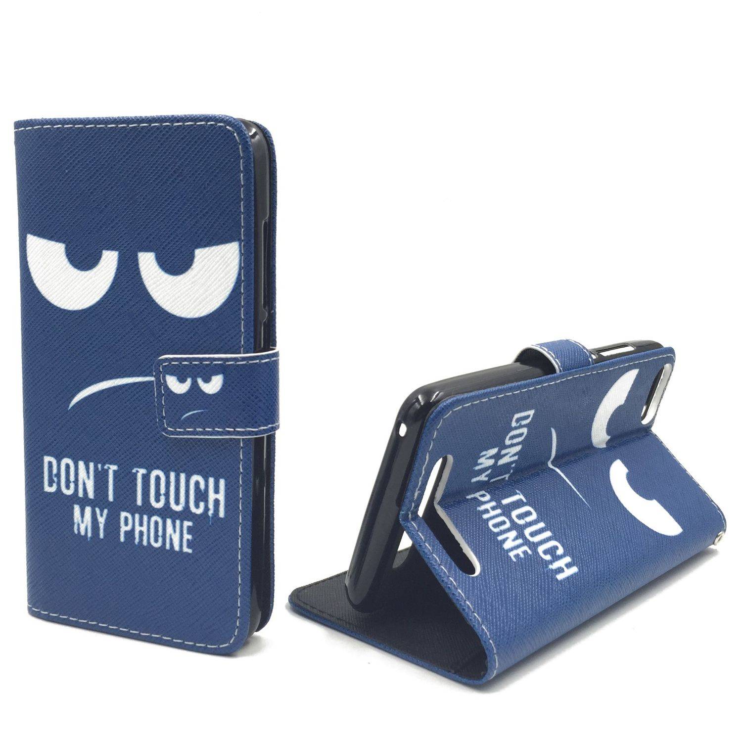 Wiko Jerry Handyhülle Bookcover Blau