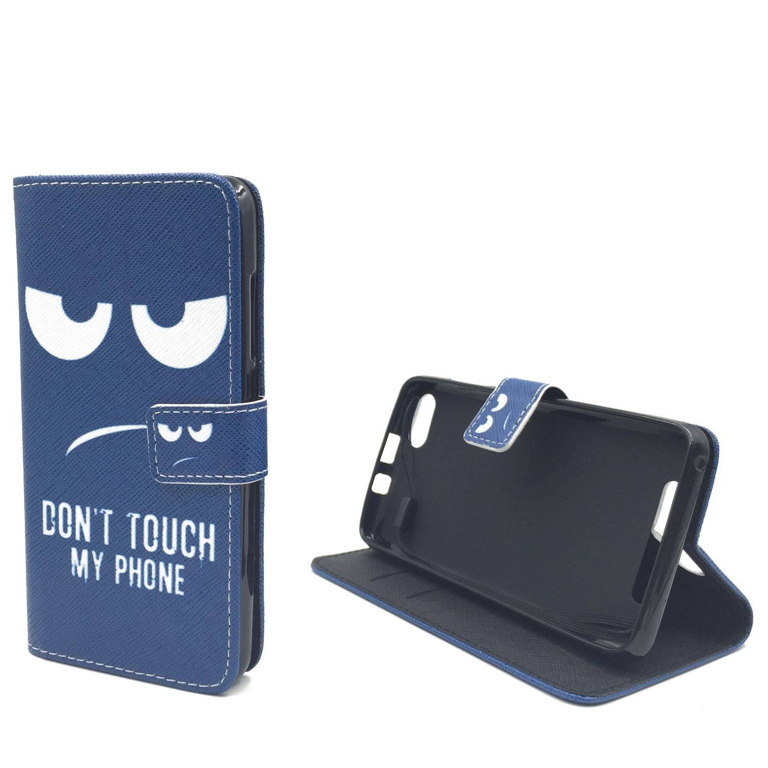 Wiko Jerry Handyhülle Bookcover Blau