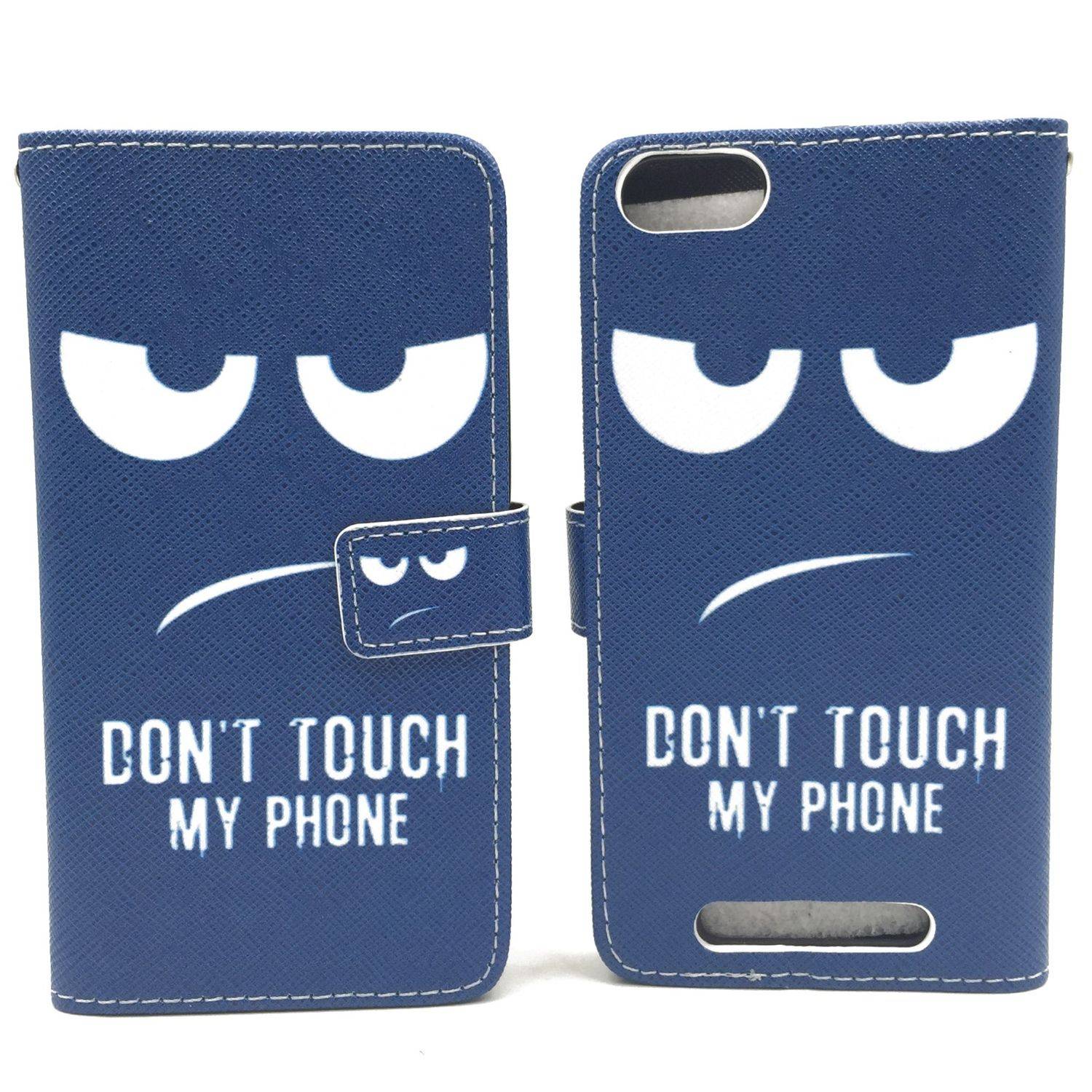 Wiko Jerry Handyhülle Bookcover Blau