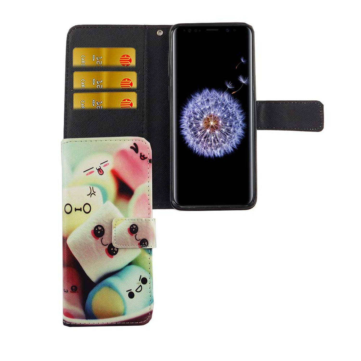 Samsung Galaxy S9 Handyhülle Bookcover Mehrfarbig