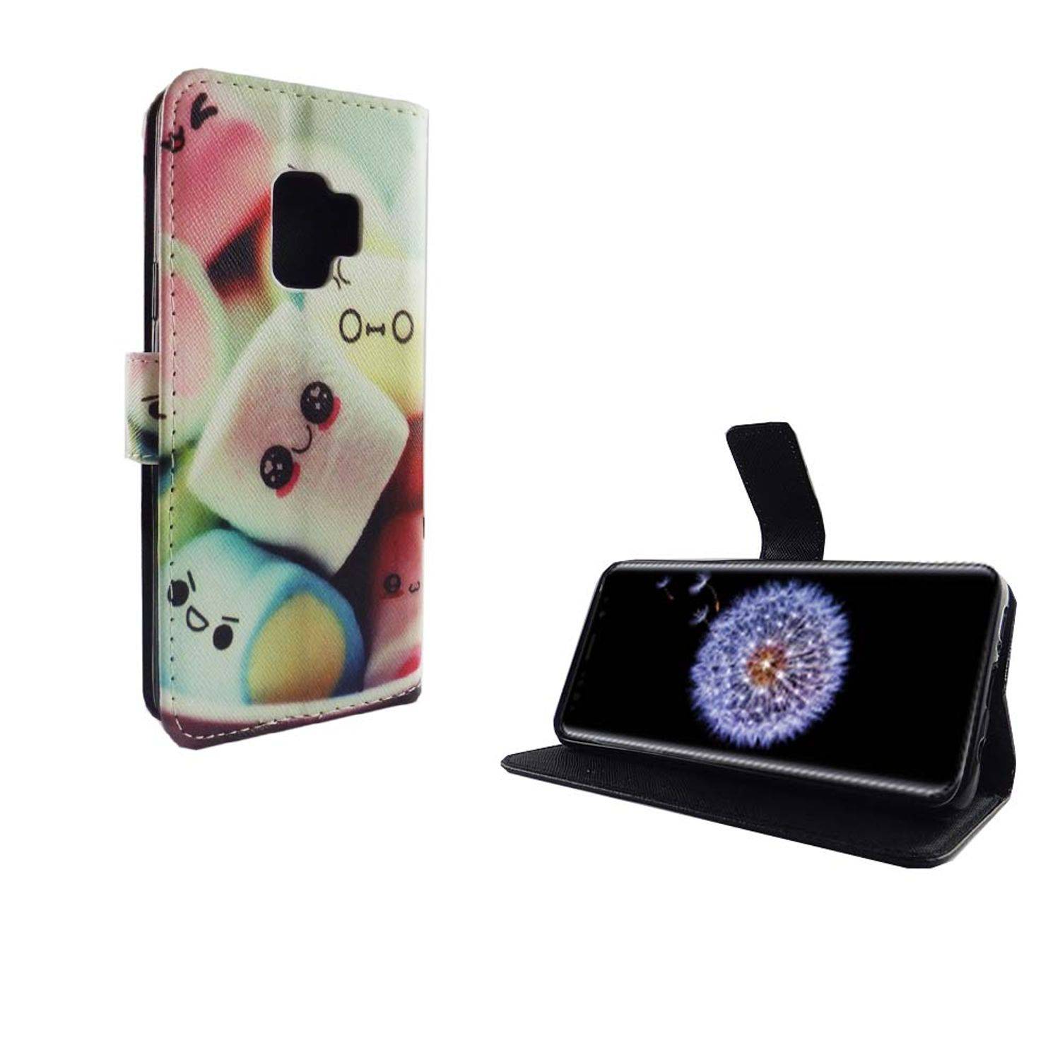 Samsung Galaxy S9 Handyhülle Bookcover Mehrfarbig