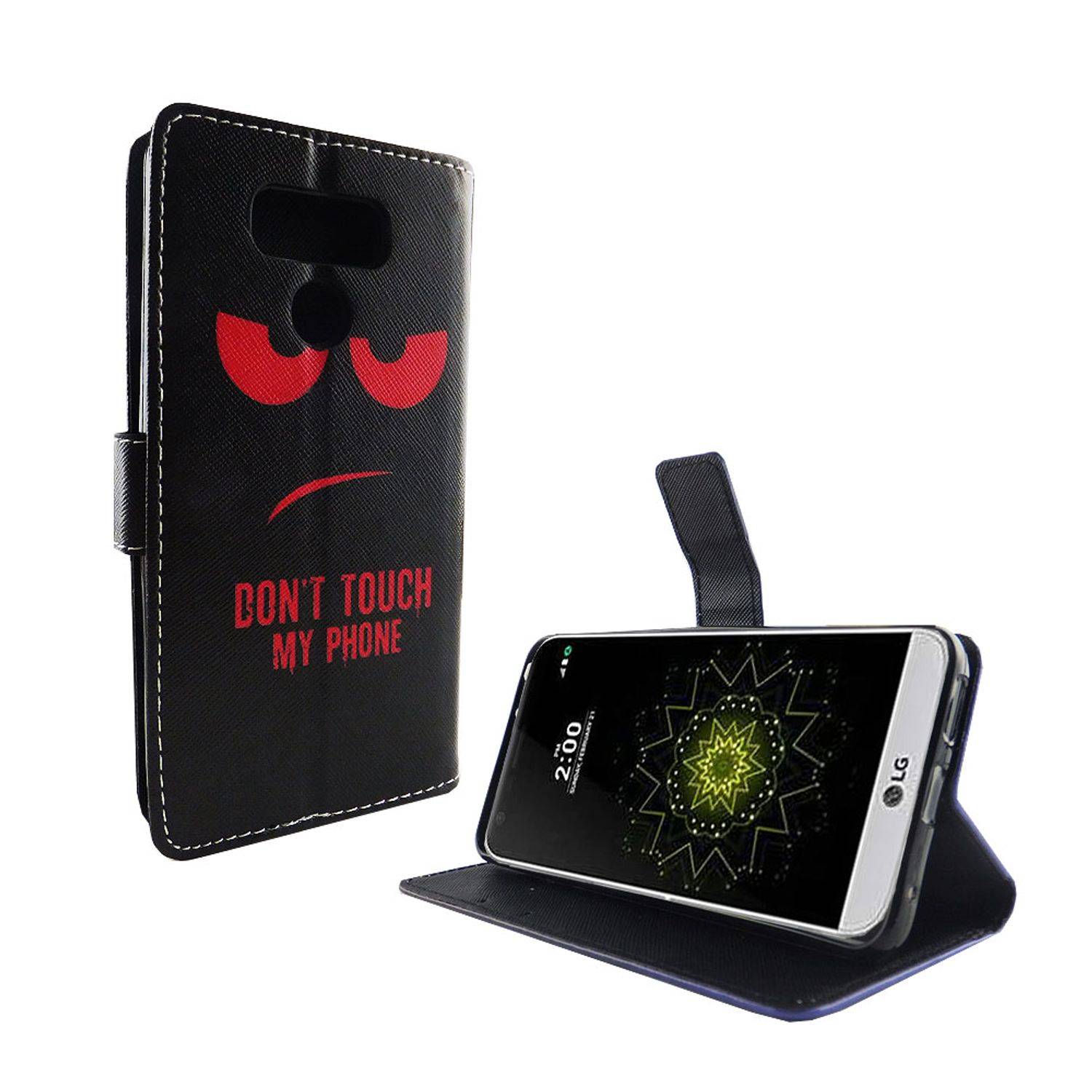 LG G6 Handyhülle Bookcover Schwarz