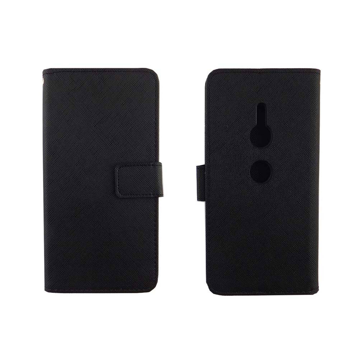 Sony Xperia XZ2 Handyhülle Bookcover Schwarz