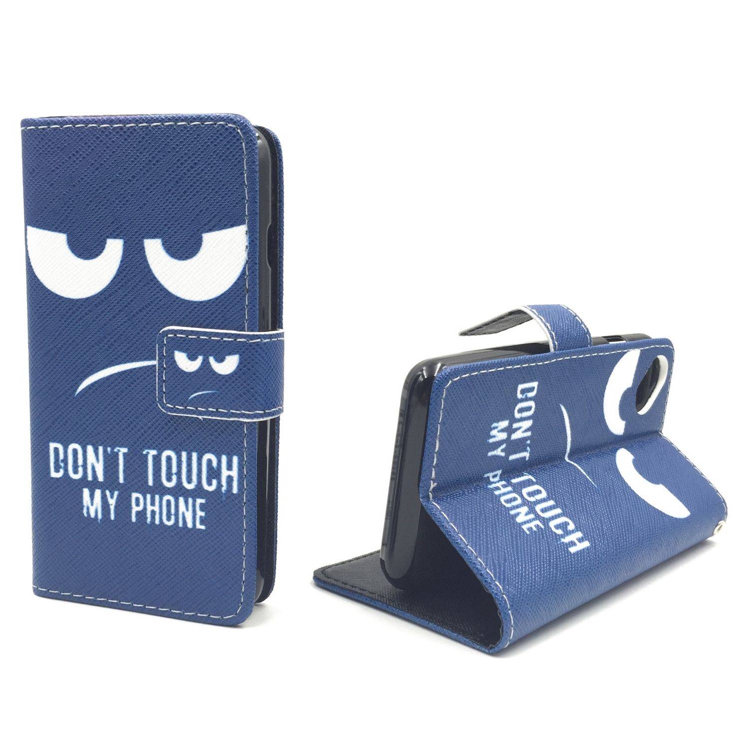 Wiko Sunny Handyhülle Bookcover Blau
