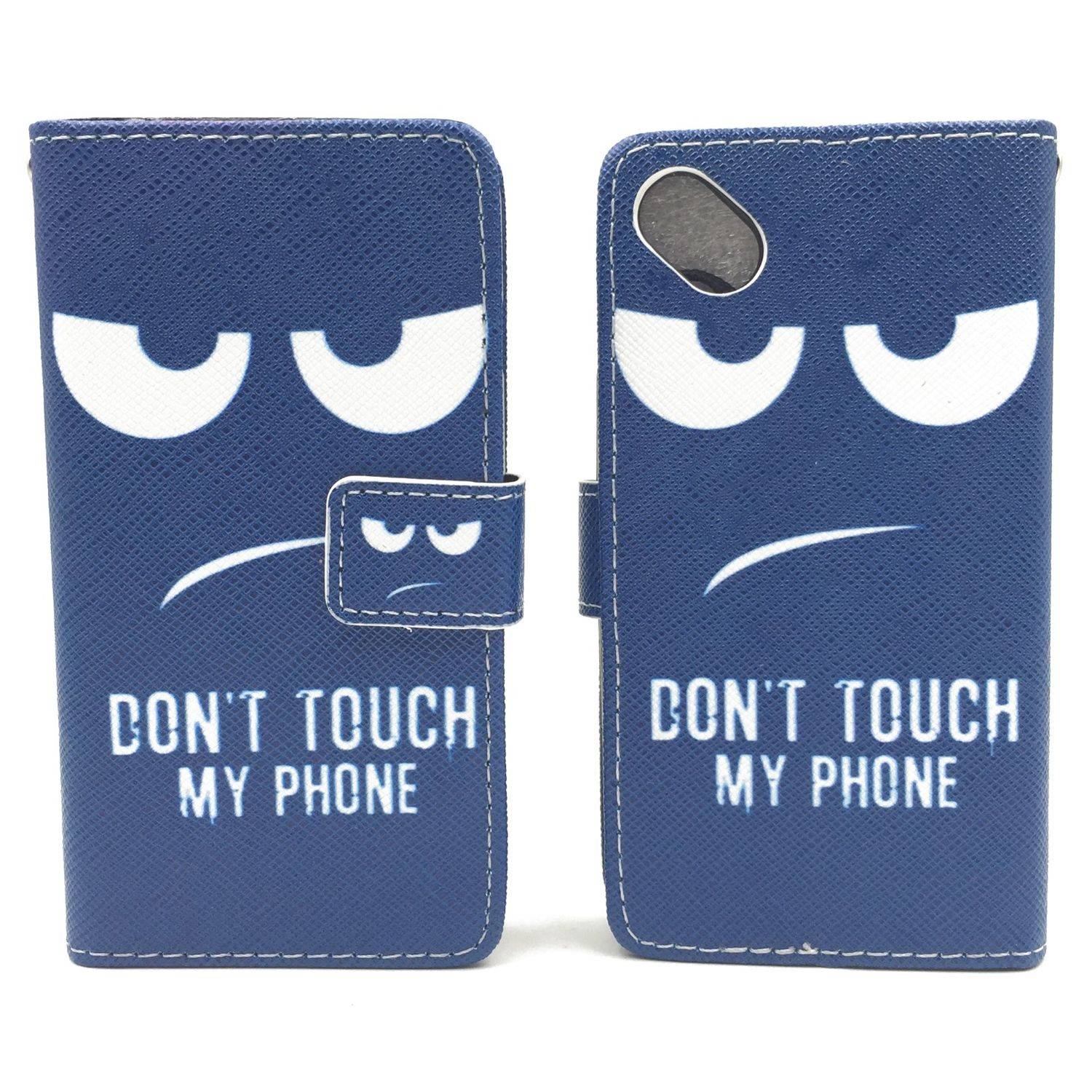 Wiko Sunny Handyhülle Bookcover Blau