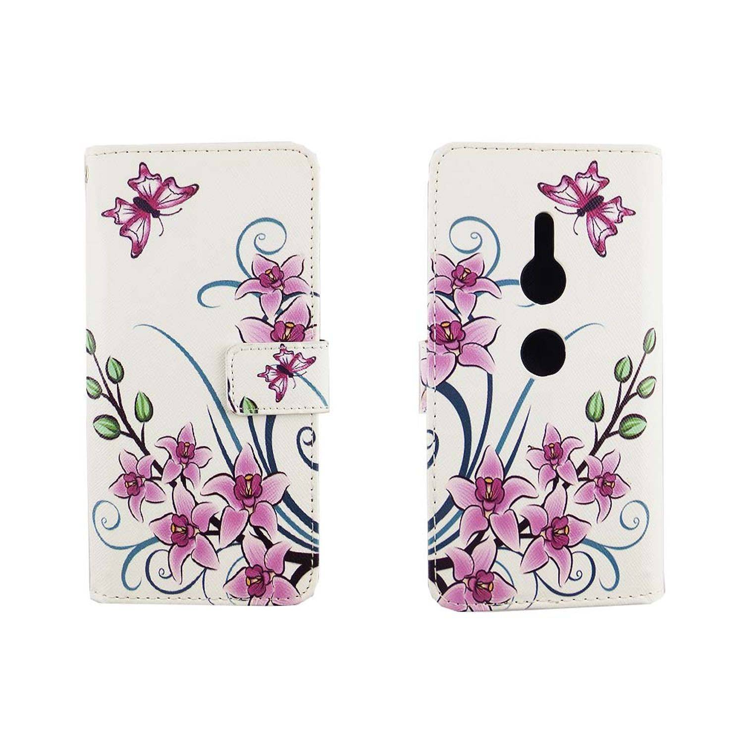 Sony Xperia XZ2 Handyhülle Bookcover Weiß