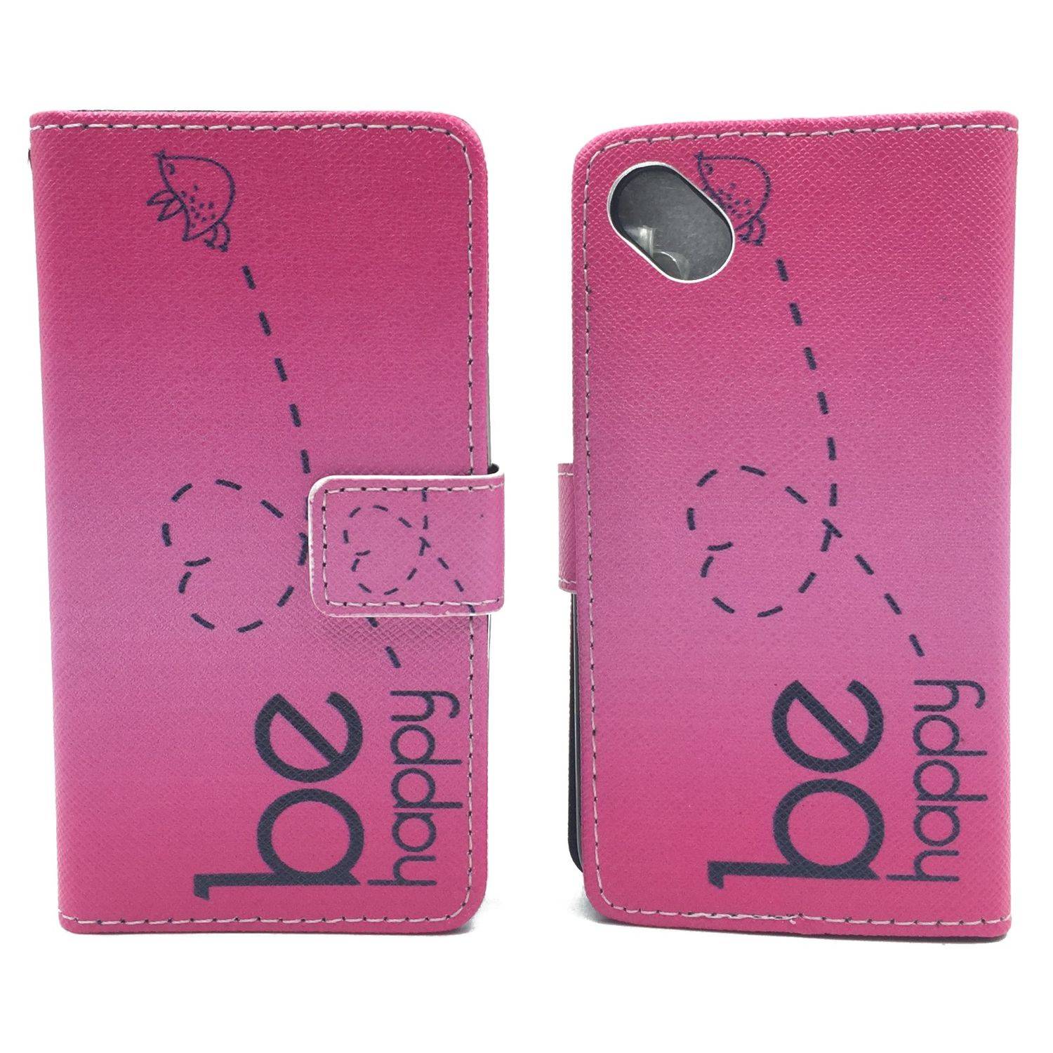 Wiko Sunny Handyhülle Bookcover Rosa