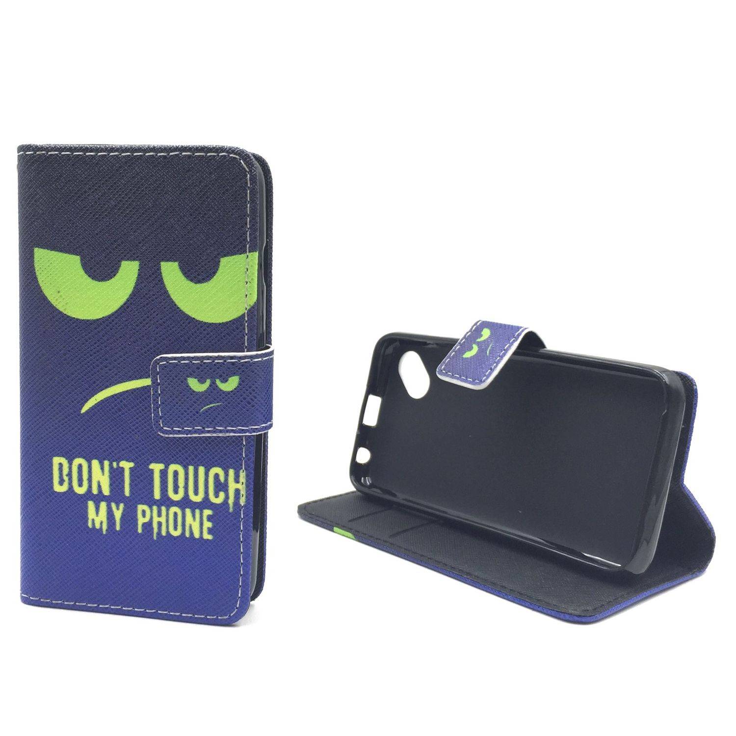 Wiko Sunny Handyhülle Bookcover Grün