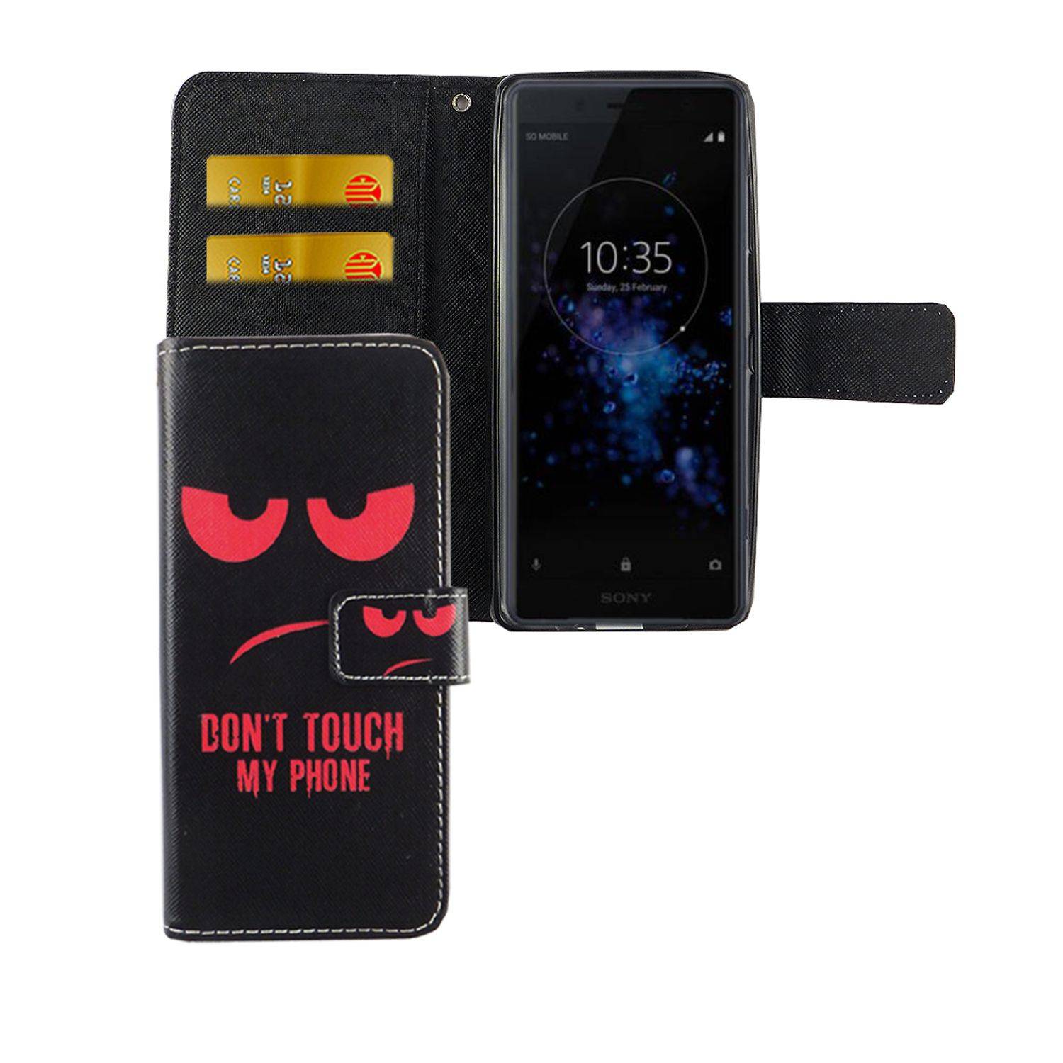 Sony Xperia XZ2 Compact Handyhülle Bookcover Rot