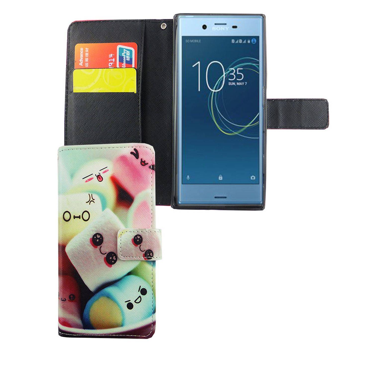 Sony Xperia XZs Handyhülle Bookcover Mehrfarbig