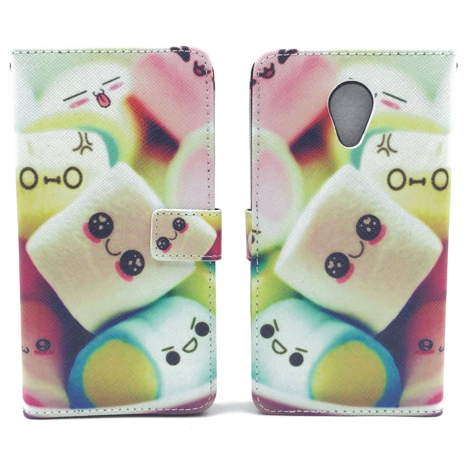 Wiko Robby Handyhülle Bookcover Mehrfarbig
