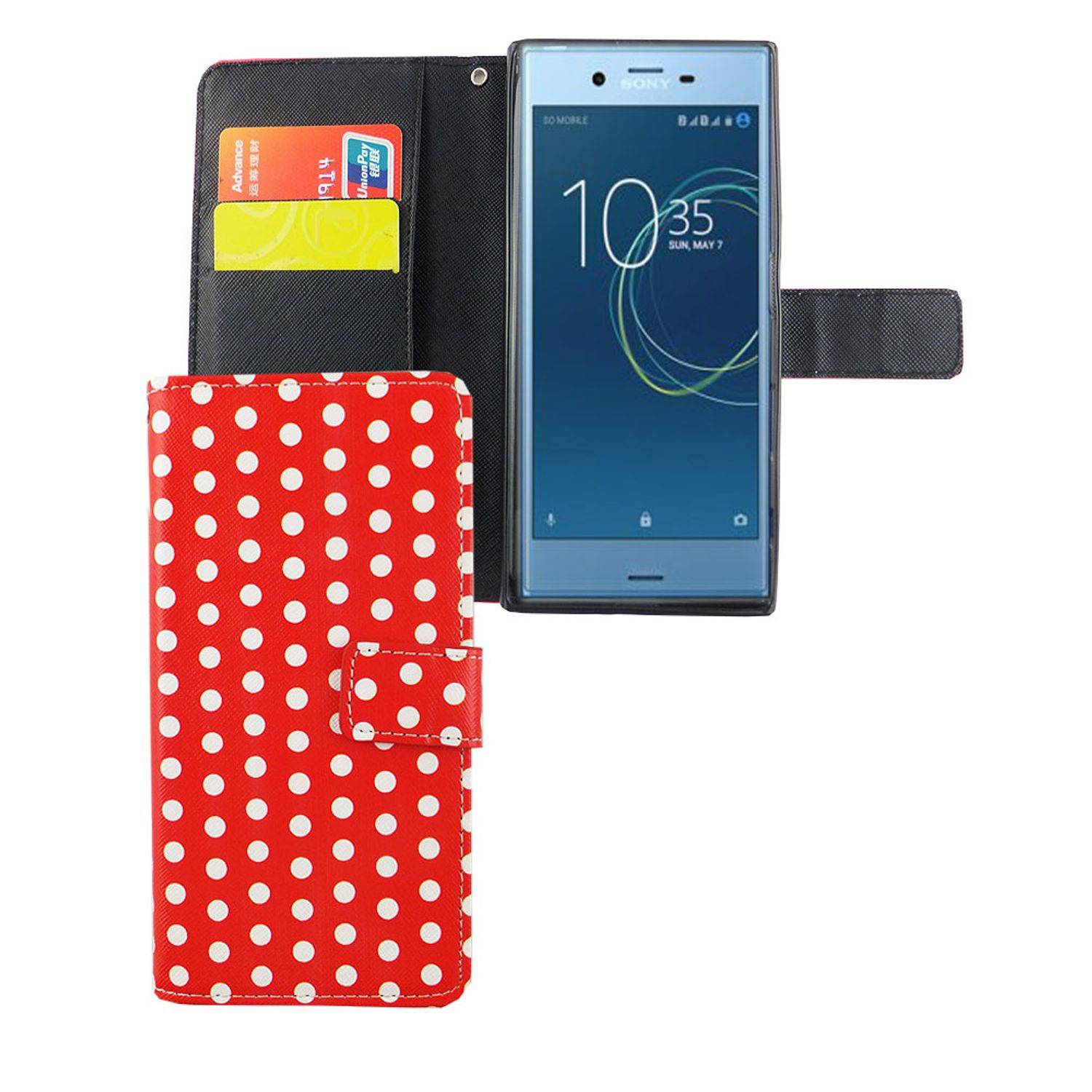 Sony Xperia XZs Handyhülle Bookcover Rot