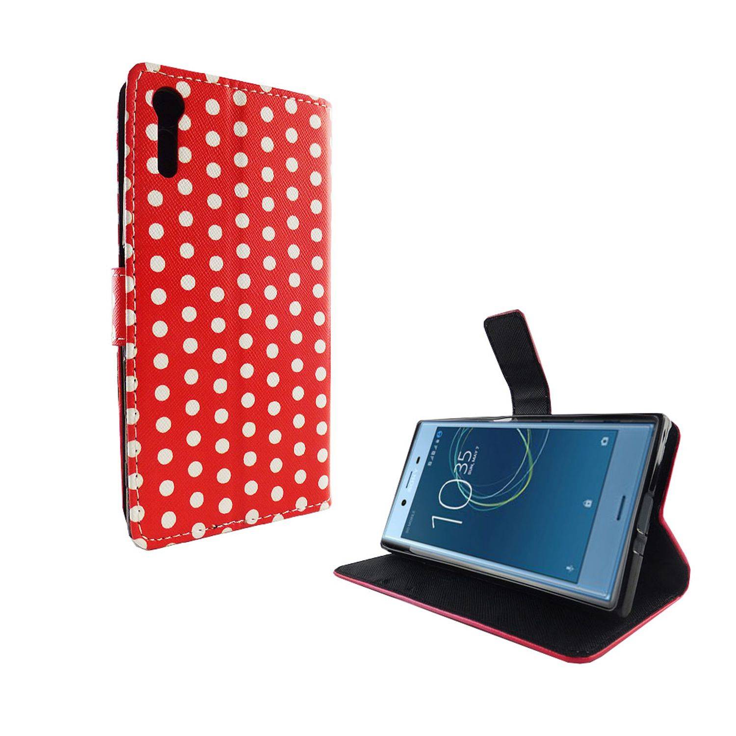 Sony Xperia XZs Handyhülle Bookcover Rot