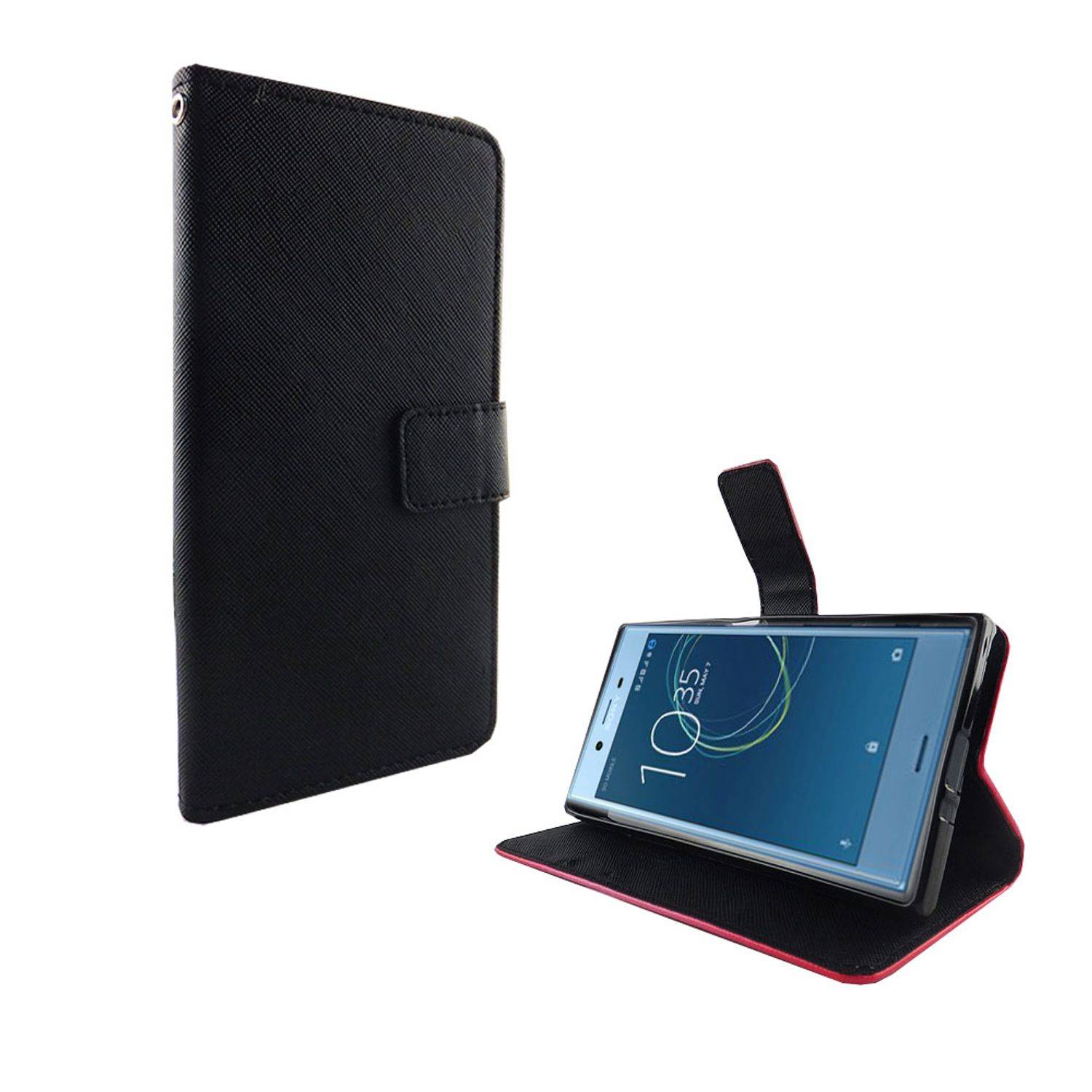 Sony Xperia XZs Handyhülle Bookcover Schwarz