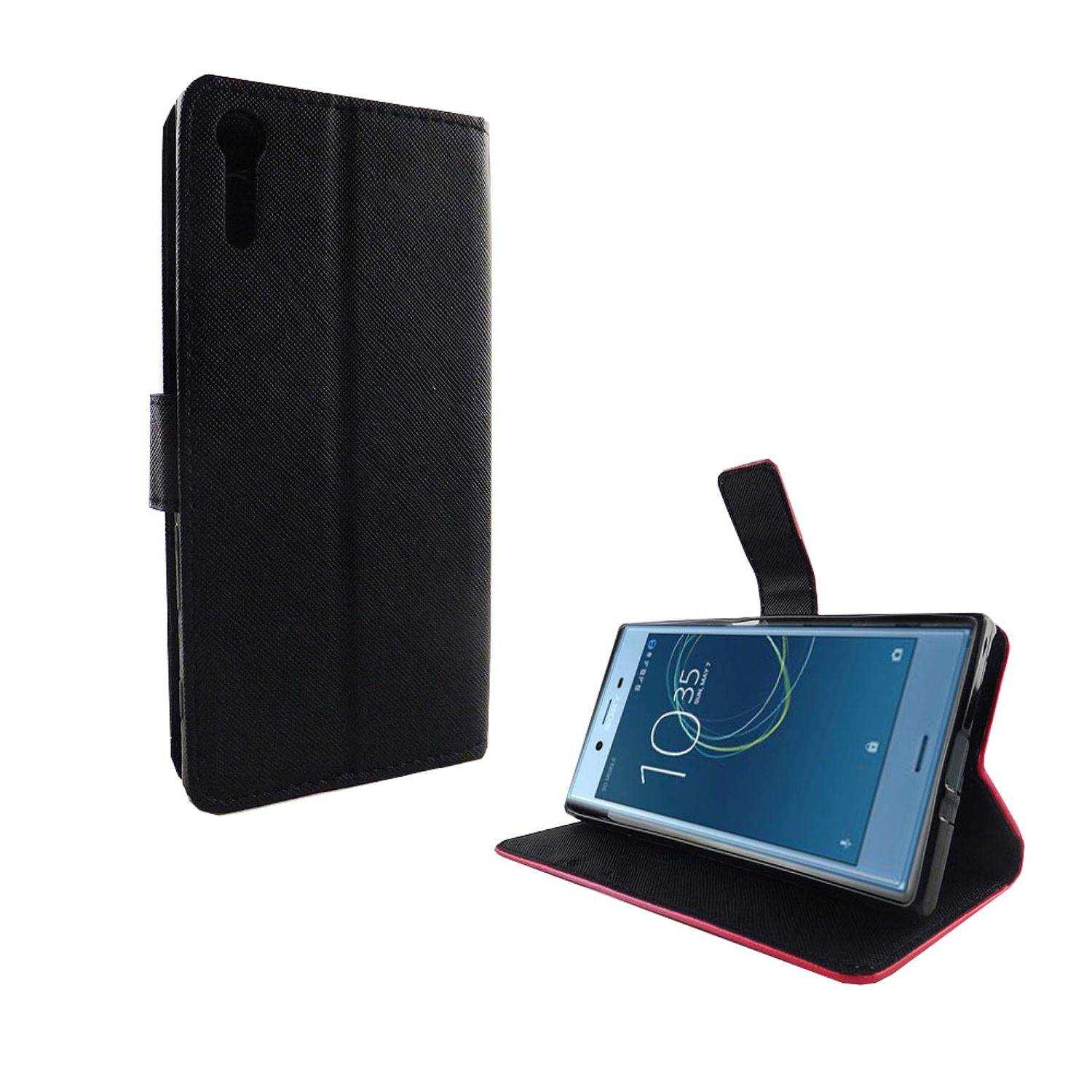 Sony Xperia XZs Handyhülle Bookcover Schwarz
