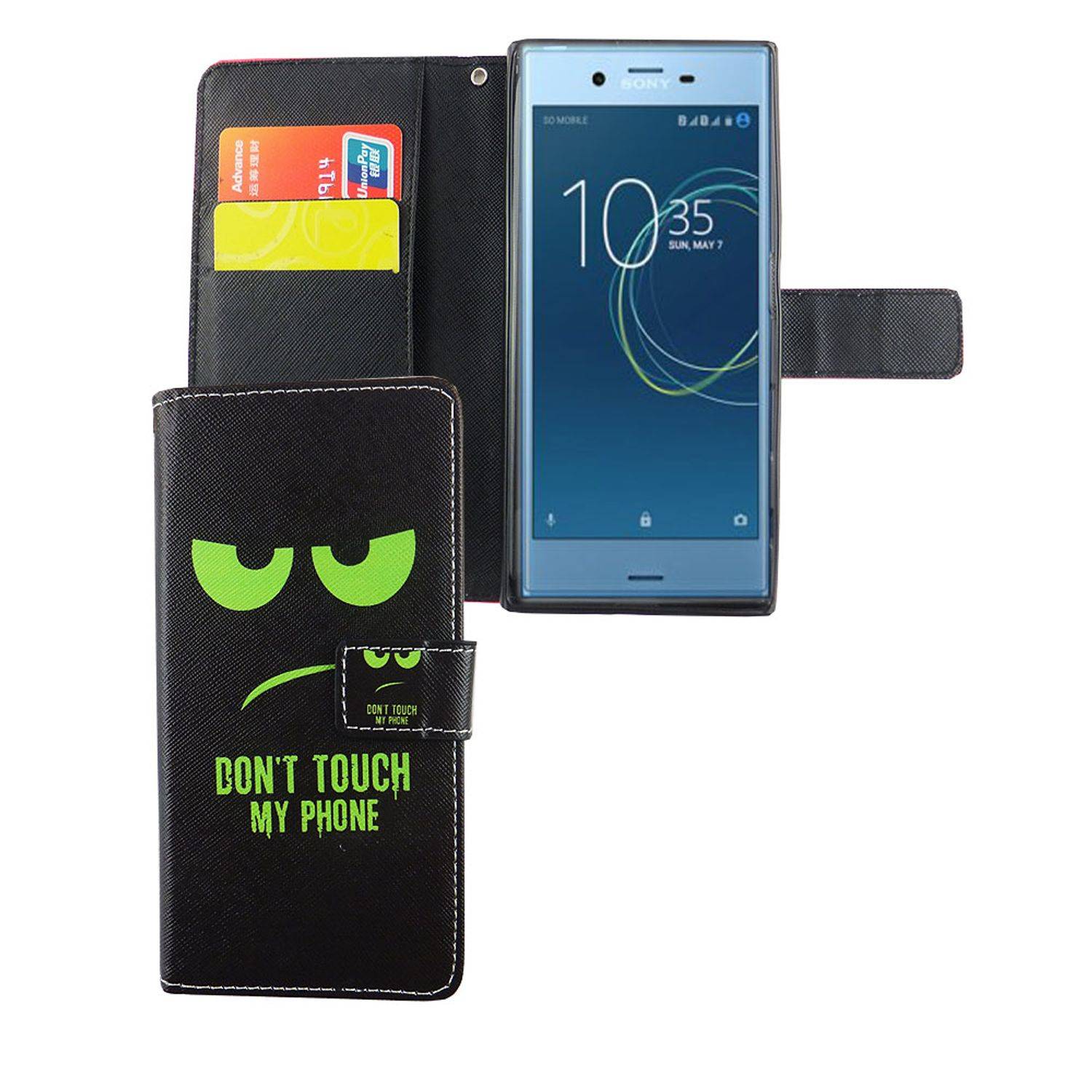 Sony Xperia XZs Handyhülle Bookcover Schwarz