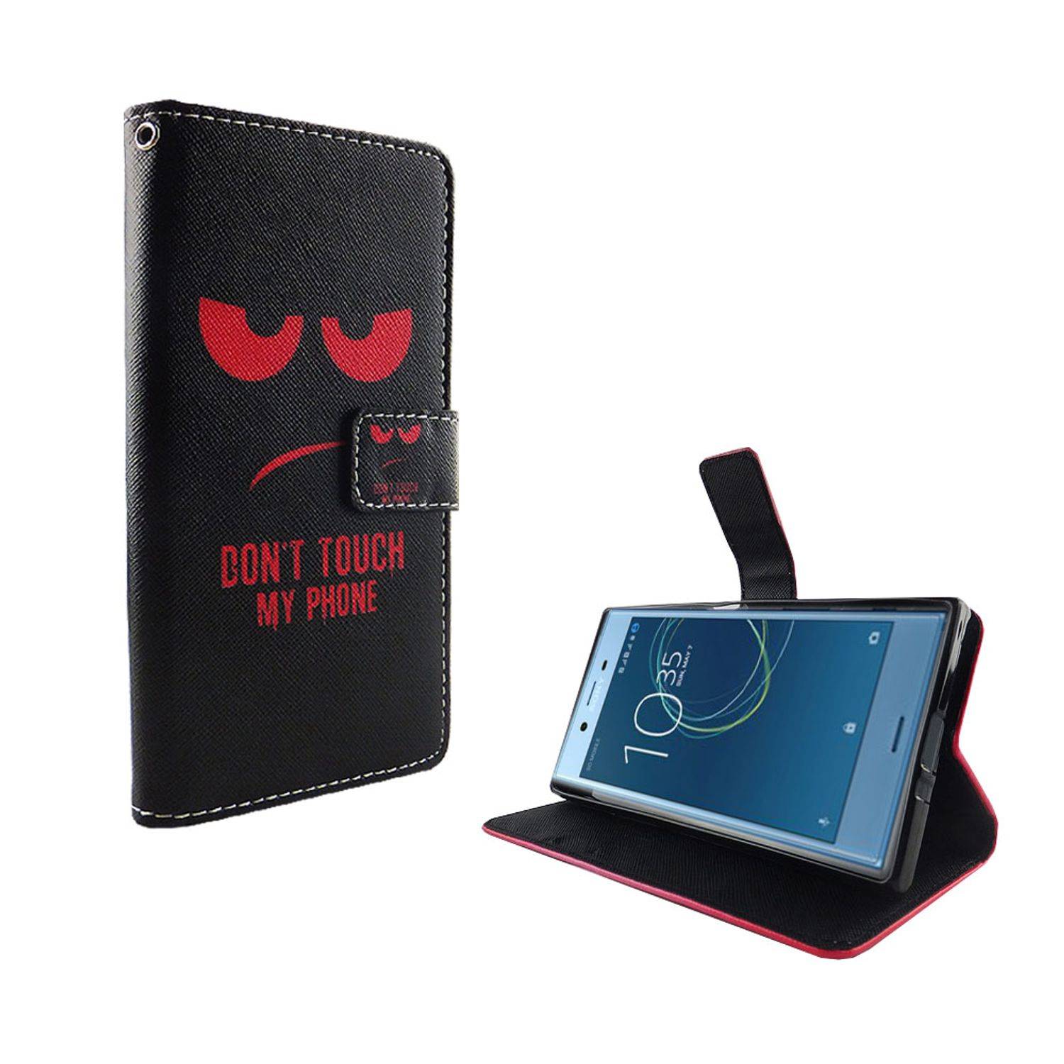 Sony Xperia XZs Handyhülle Bookcover Schwarz