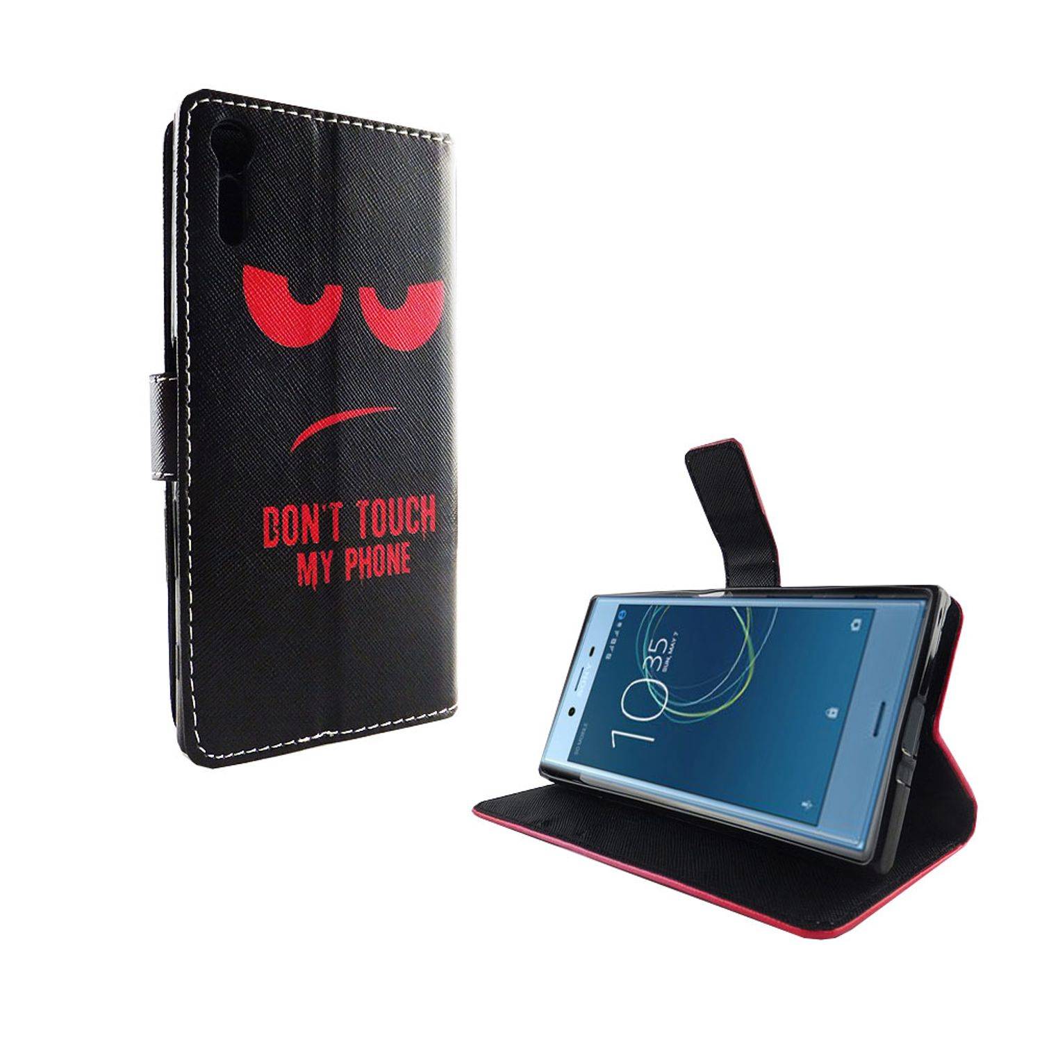 Sony Xperia XZs Handyhülle Bookcover Schwarz
