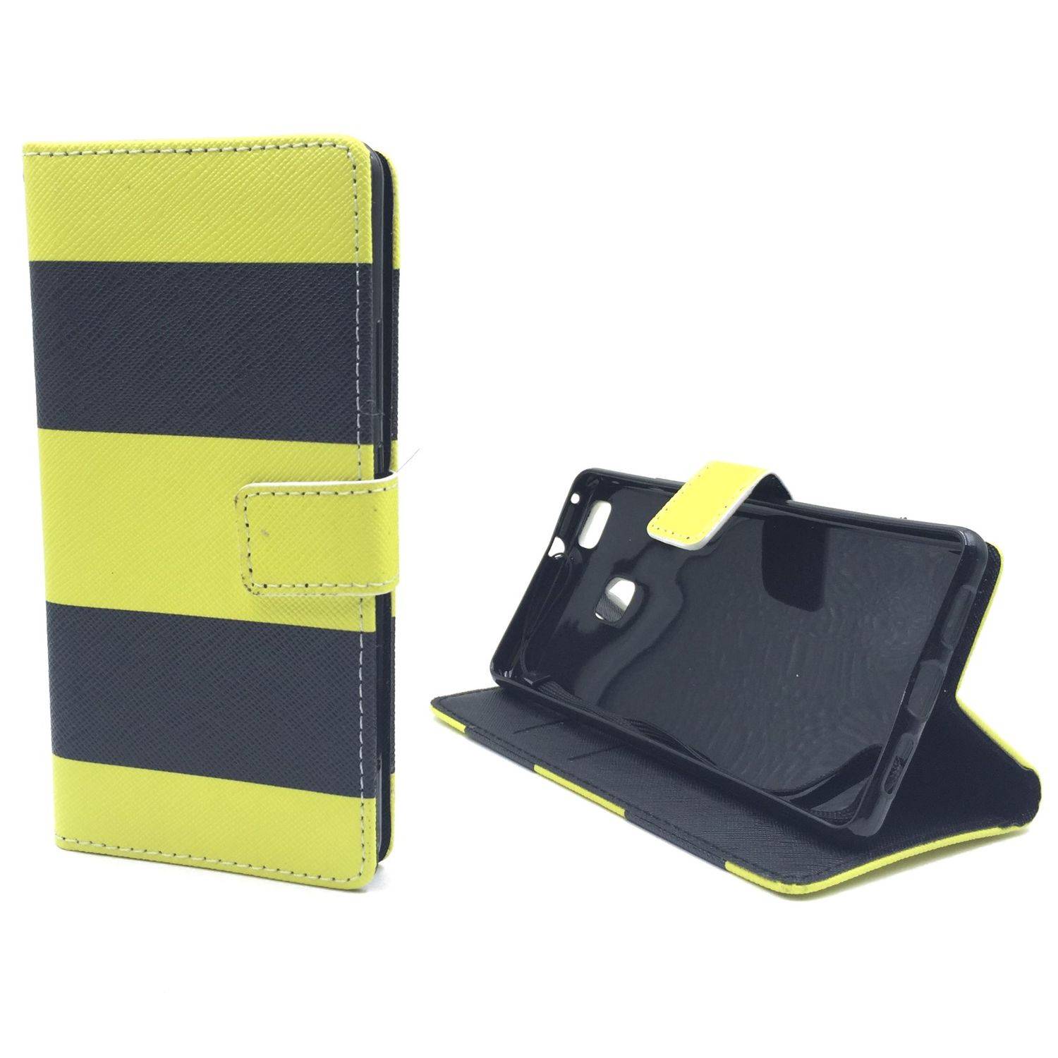 Huawei P9 Lite Handyhülle Bookcover Gelb
