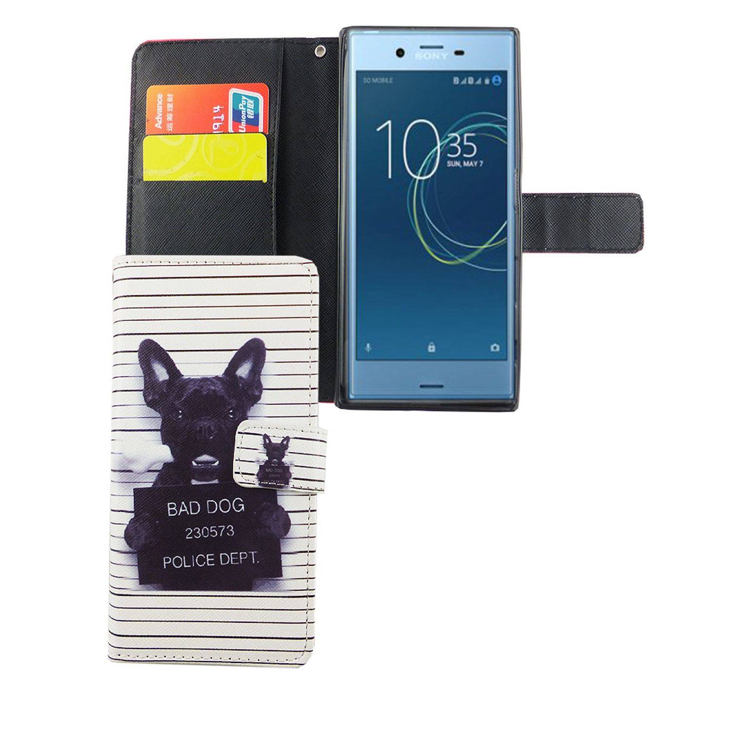 Sony Xperia XZs Handyhülle Bookcover Weiß