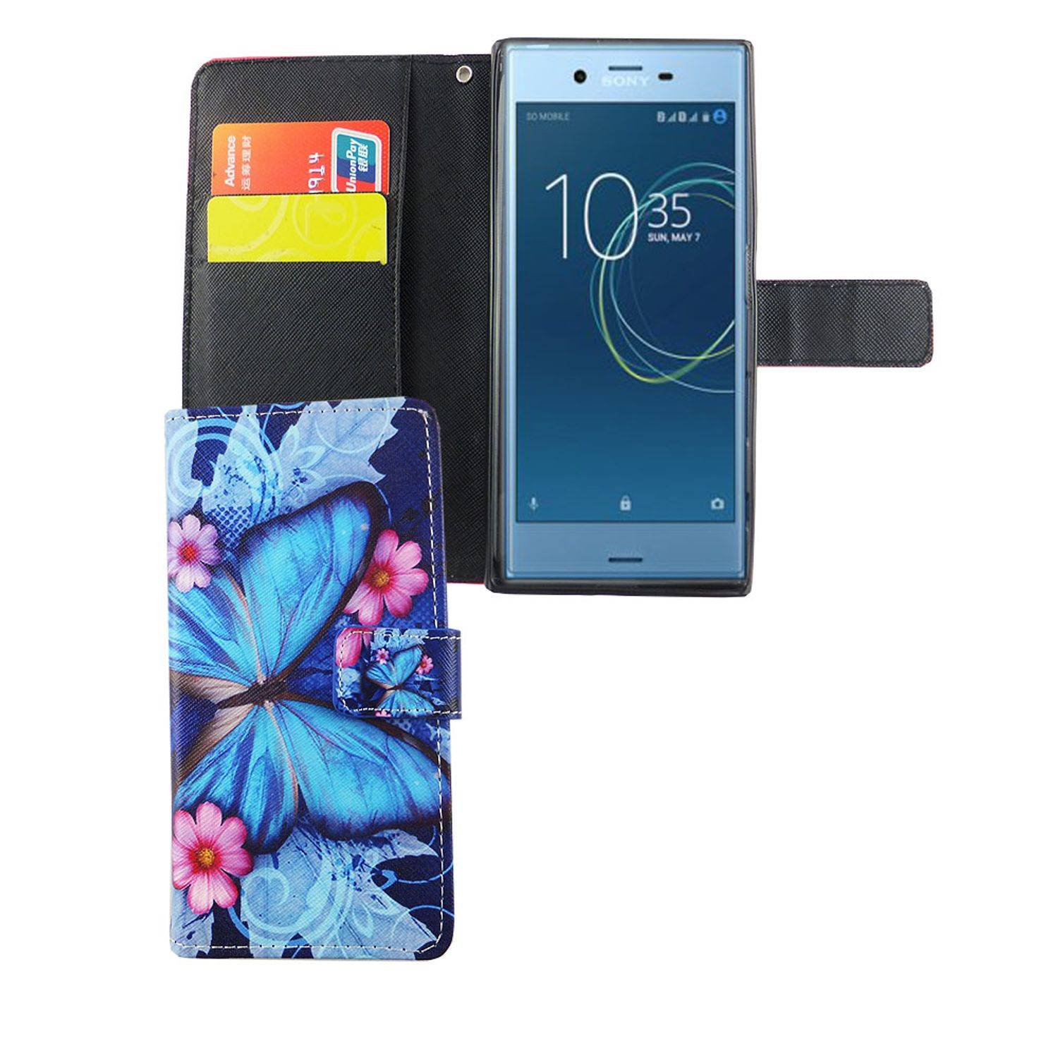 Sony Xperia XZs Handyhülle Bookcover Blau
