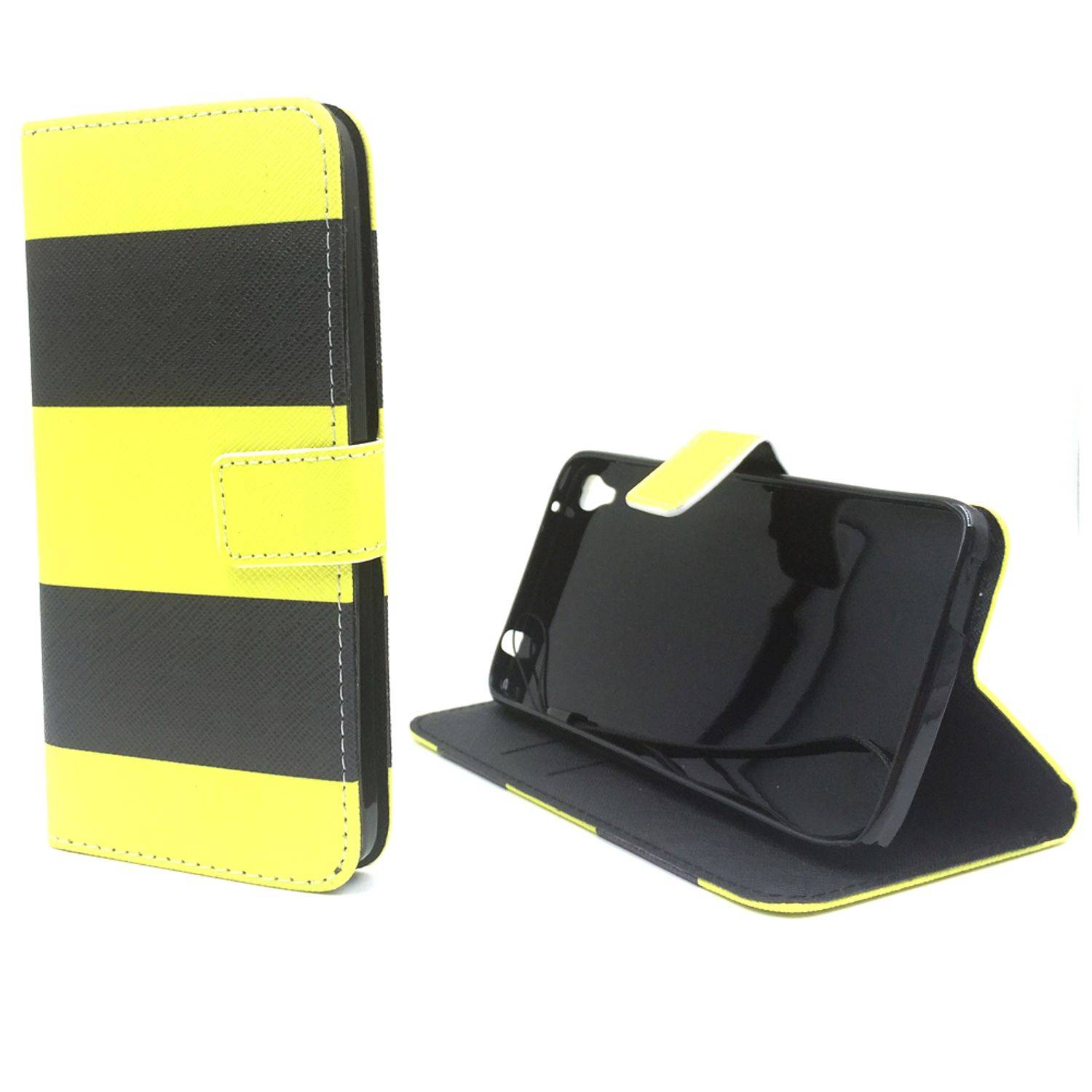 Alcatel Idol 3 5,5 Zoll Handyhülle Bookcover Gelb