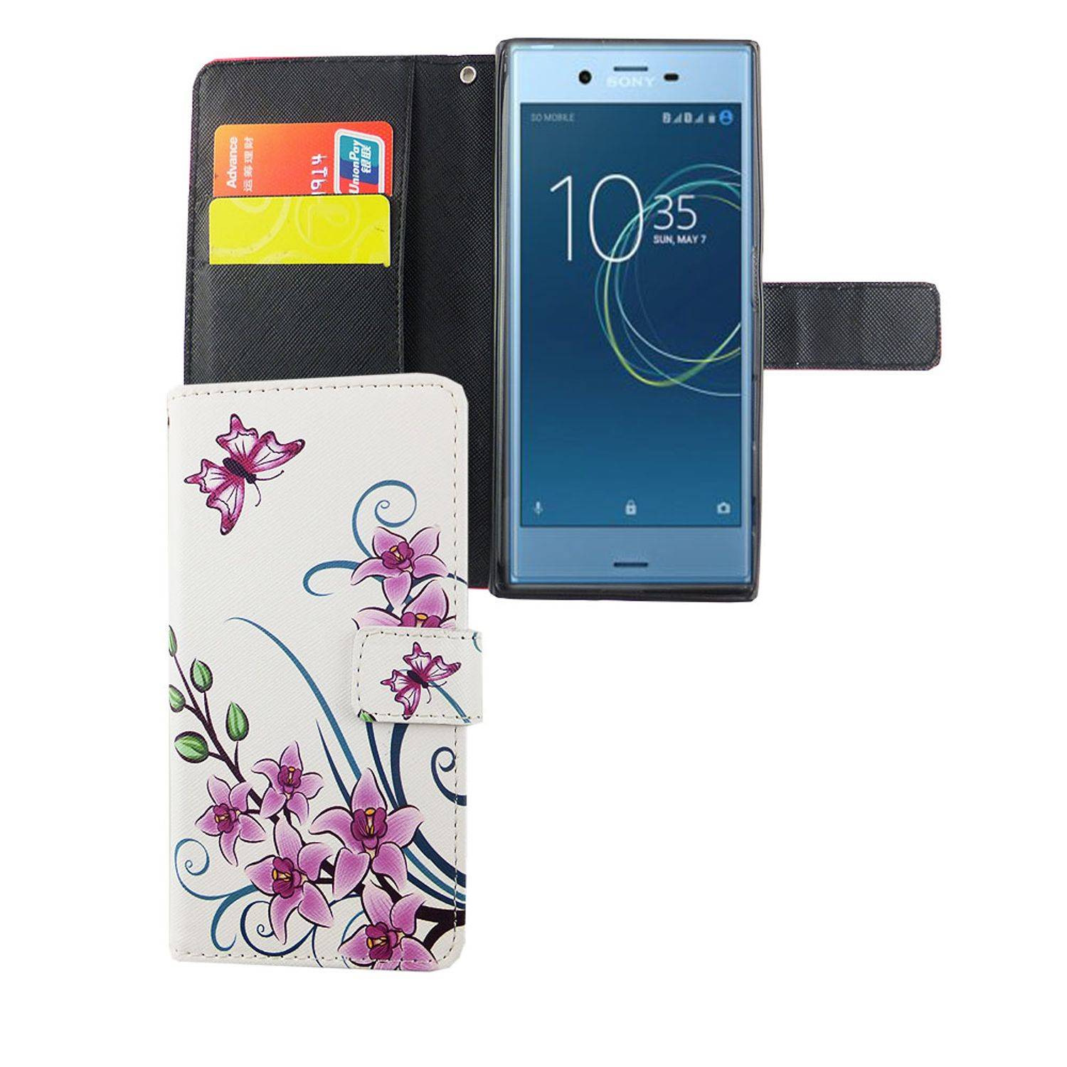 Sony Xperia XZs Handyhülle Bookcover Weiß