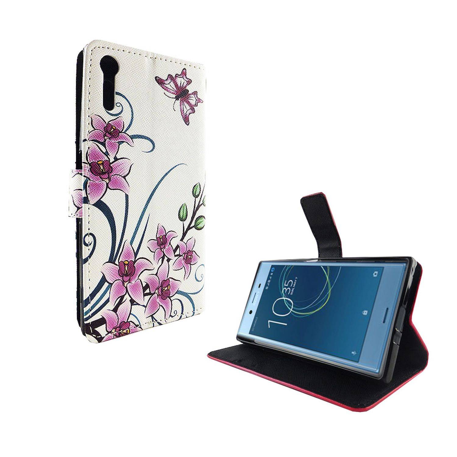 Sony Xperia XZs Handyhülle Bookcover Weiß