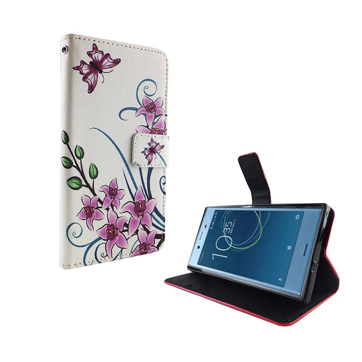 Sony Xperia XZs Handyhülle Bookcover Weiß