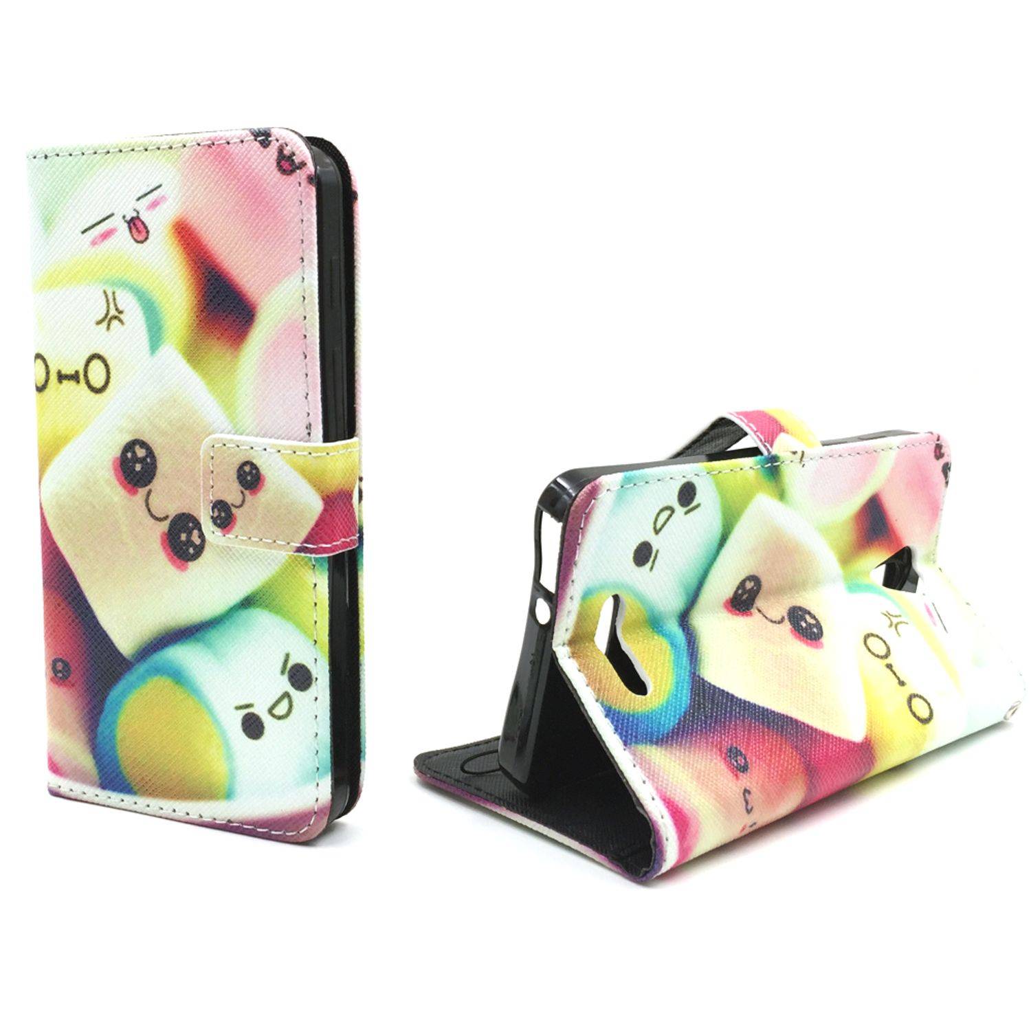 Alcatel Pop 4 Handyhülle Bookcover Mehrfarbig