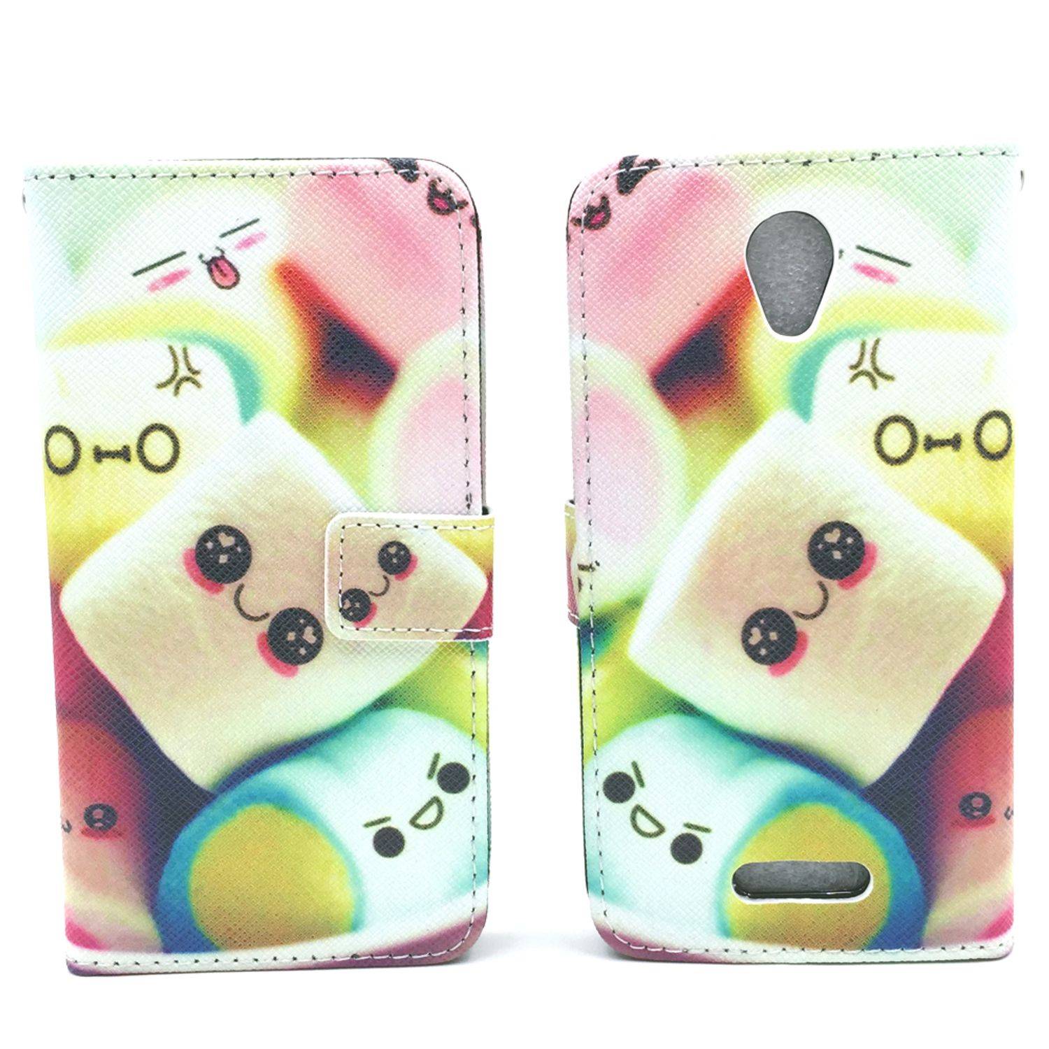 Alcatel Pop 4 Handyhülle Bookcover Mehrfarbig