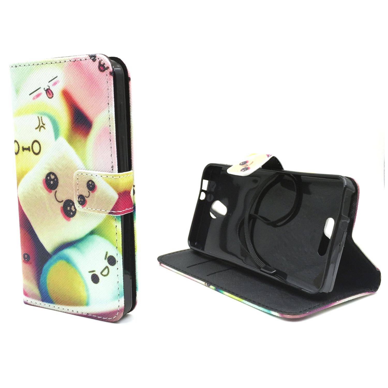 Alcatel Pop 4 Handyhülle Bookcover Mehrfarbig