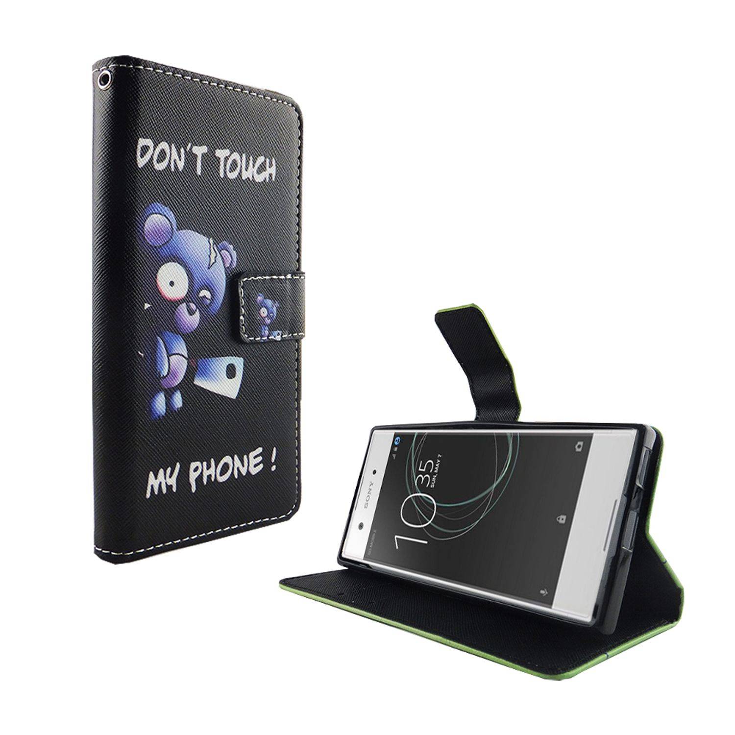 Sony Xperia XA1 Handyhülle Bookcover Schwarz