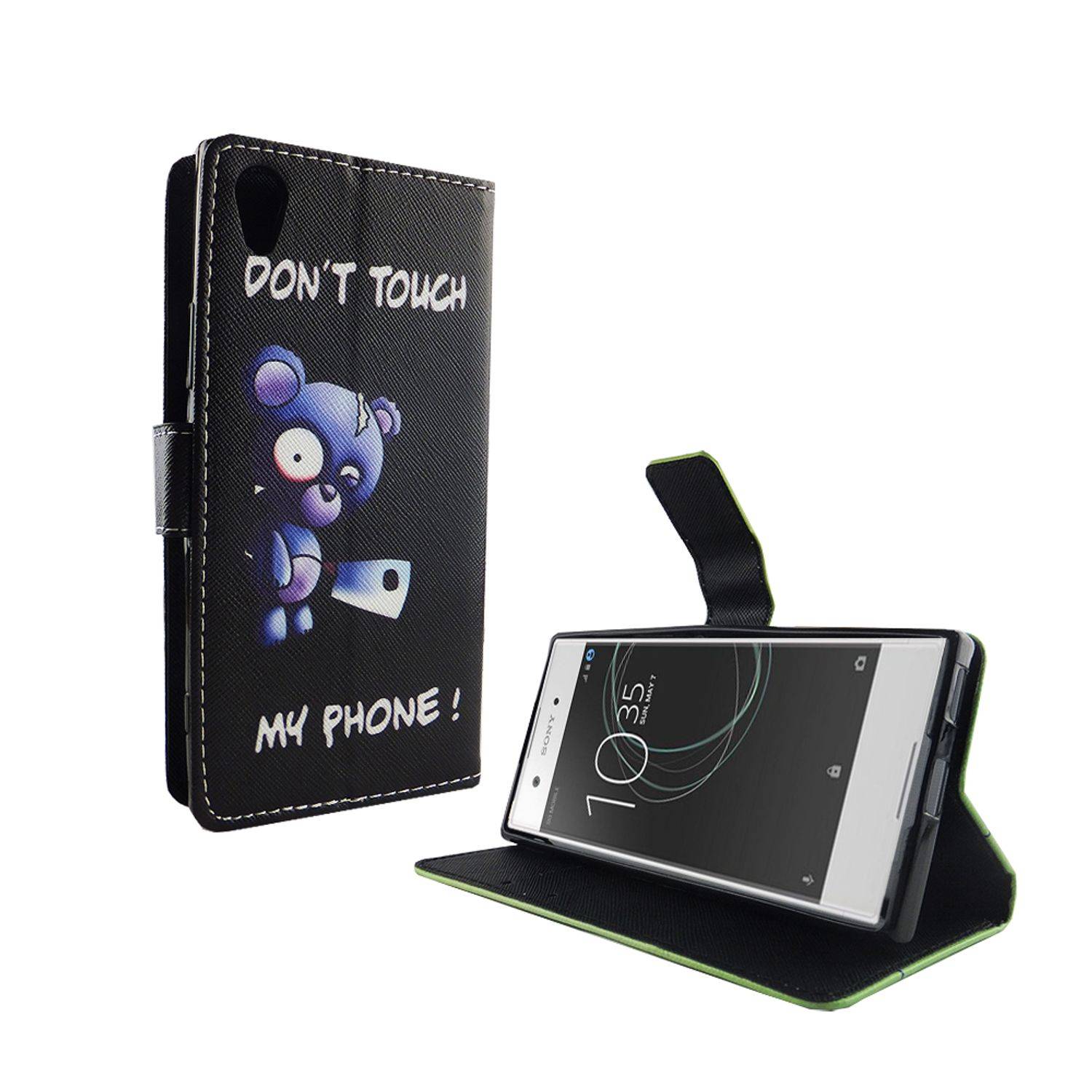Sony Xperia XA1 Handyhülle Bookcover Schwarz
