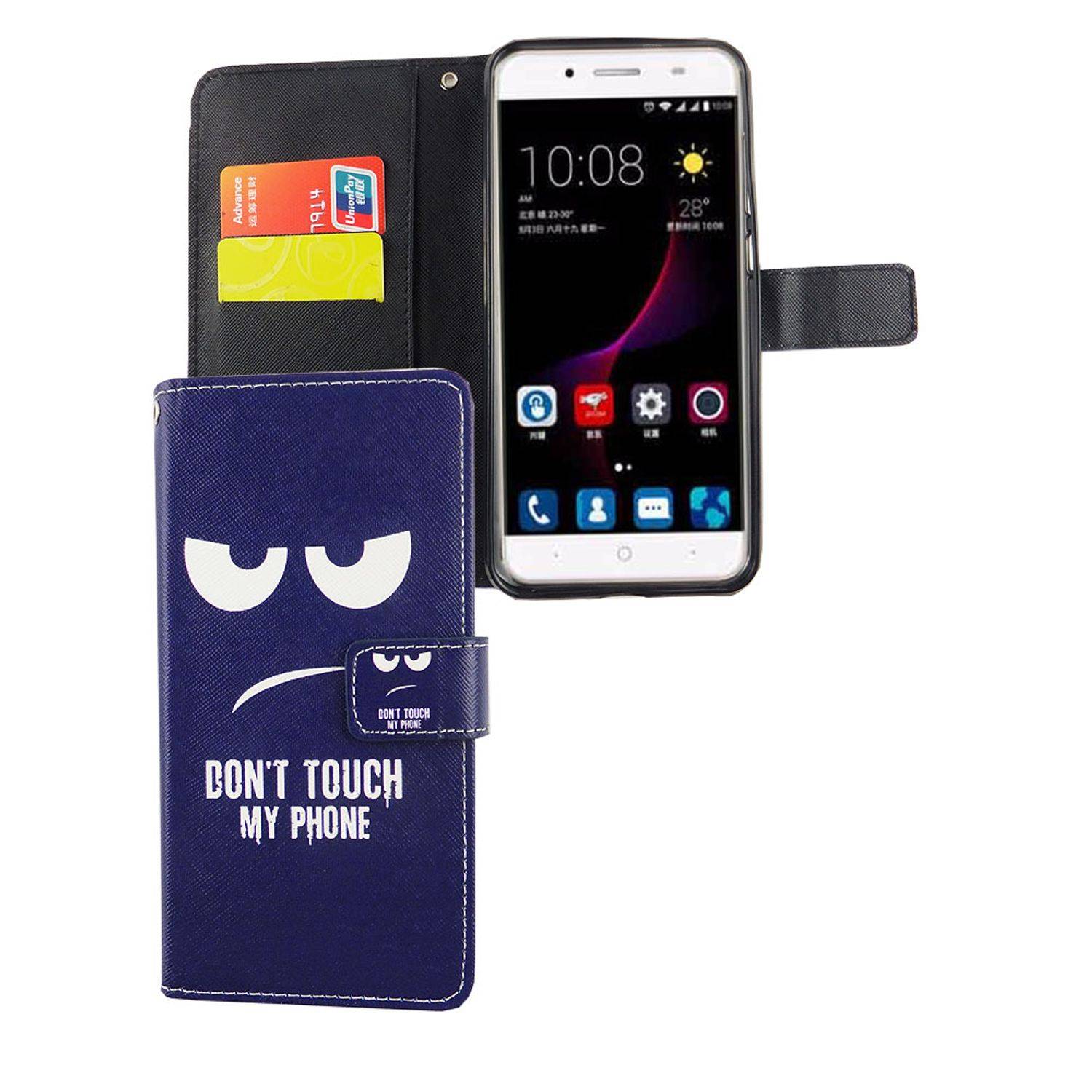 ZTE Blade A2 Plus Handyhülle Bookcover Blau