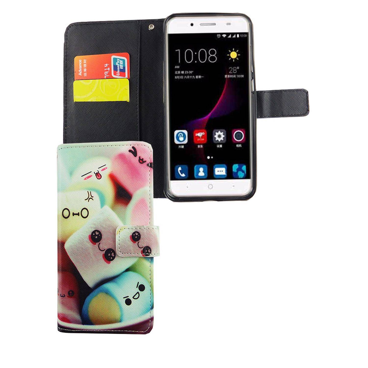 ZTE Blade A2 Plus Handyhülle Bookcover Mehrfarbig