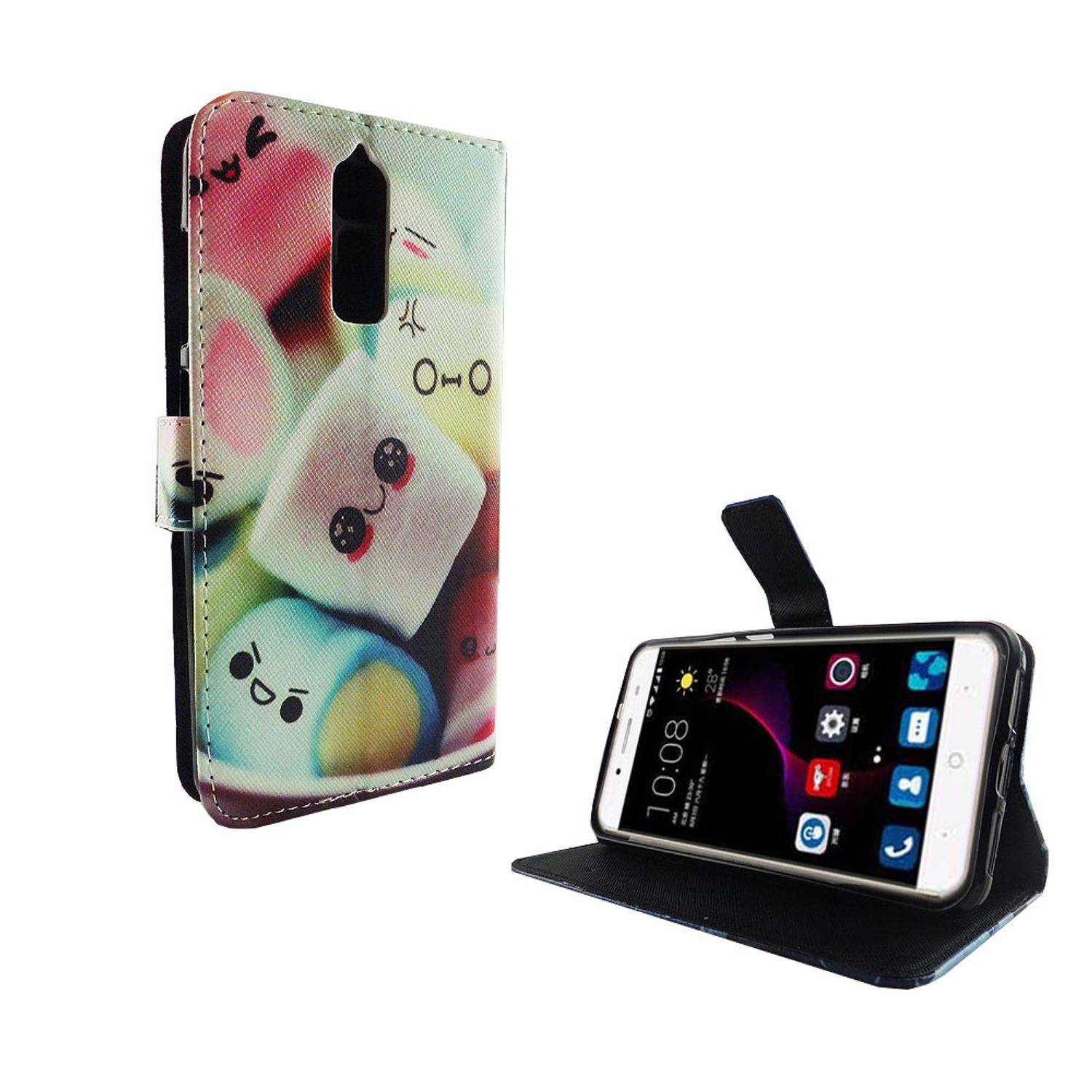 ZTE Blade A2 Plus Handyhülle Bookcover Mehrfarbig