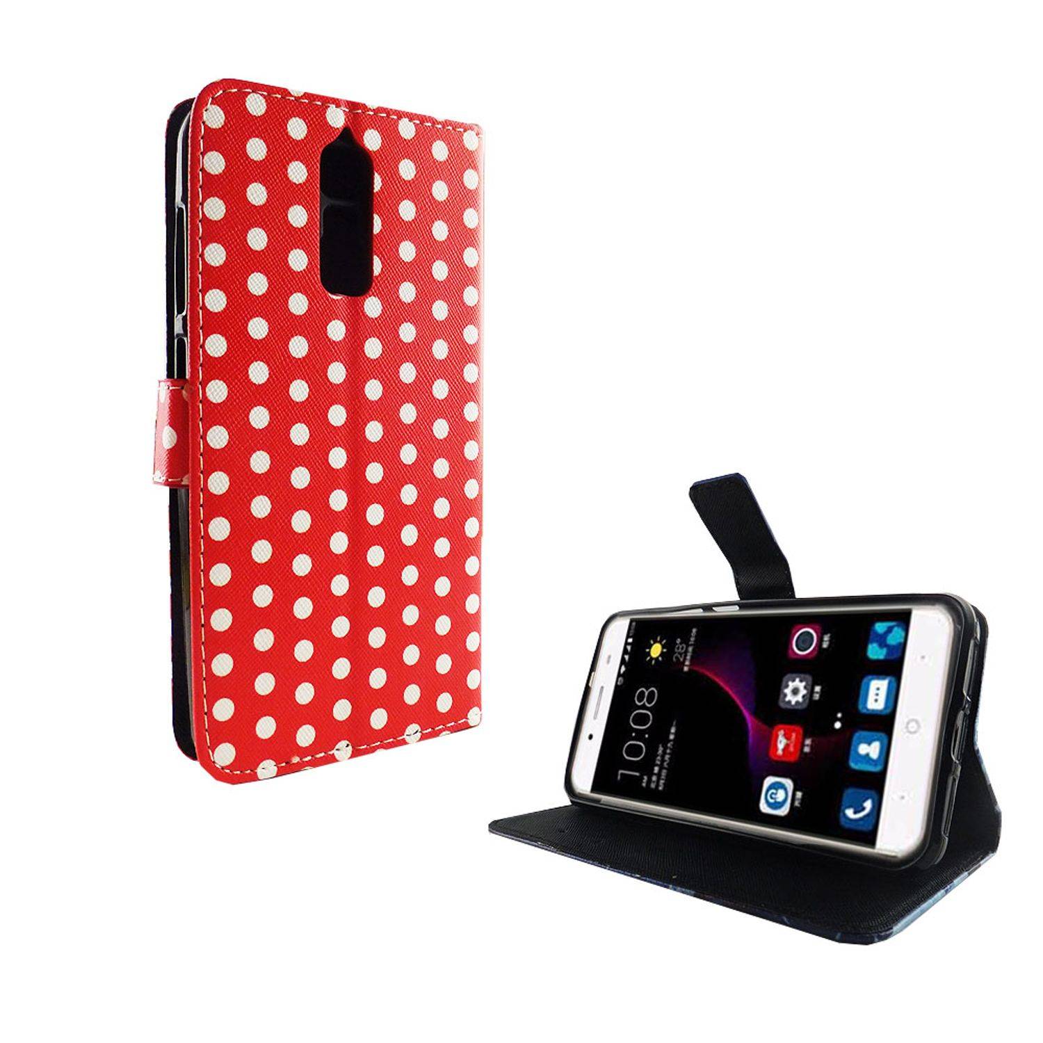 ZTE Blade A2 Plus Handyhülle Bookcover Rot
