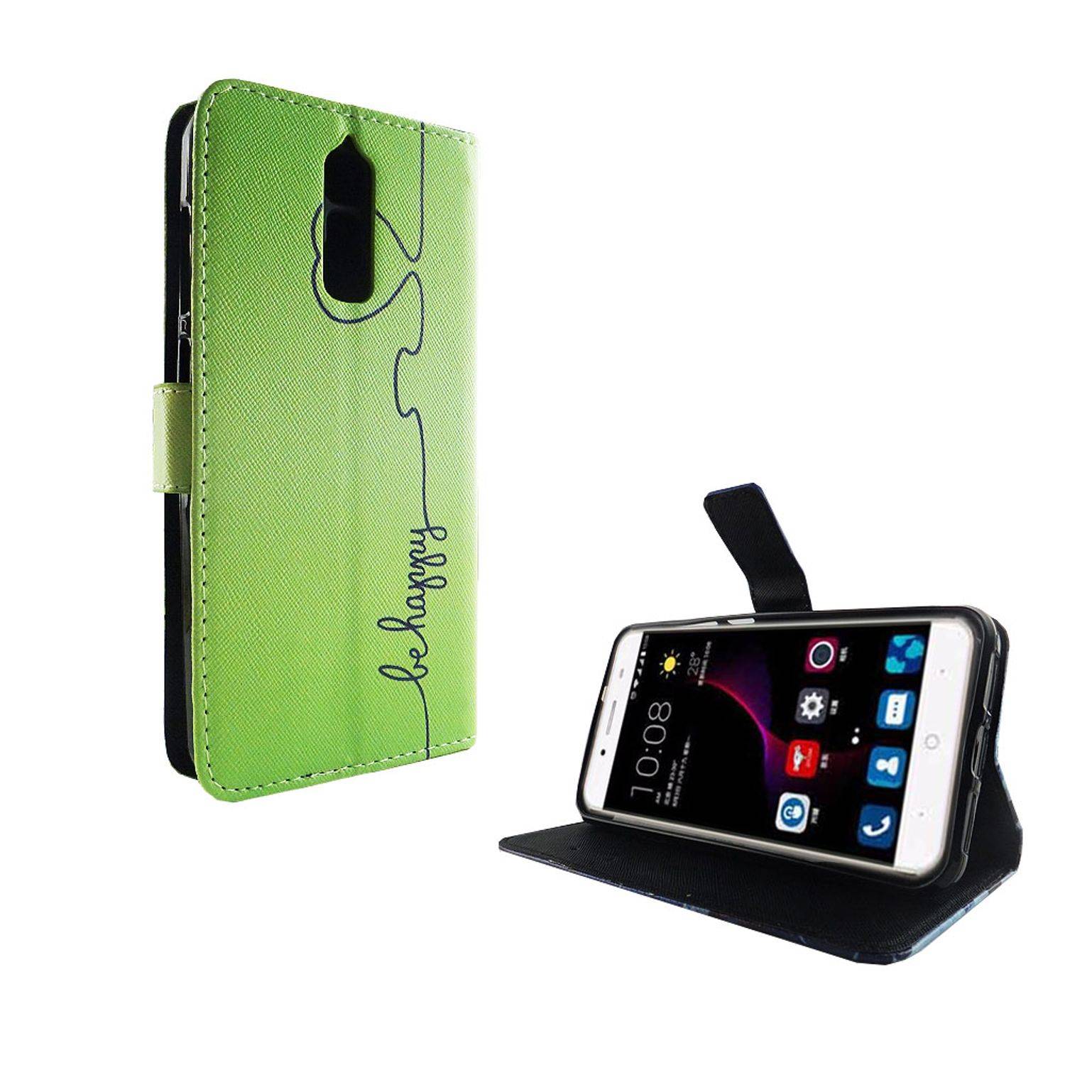 ZTE Blade A2 Plus Handyhülle Bookcover Grün