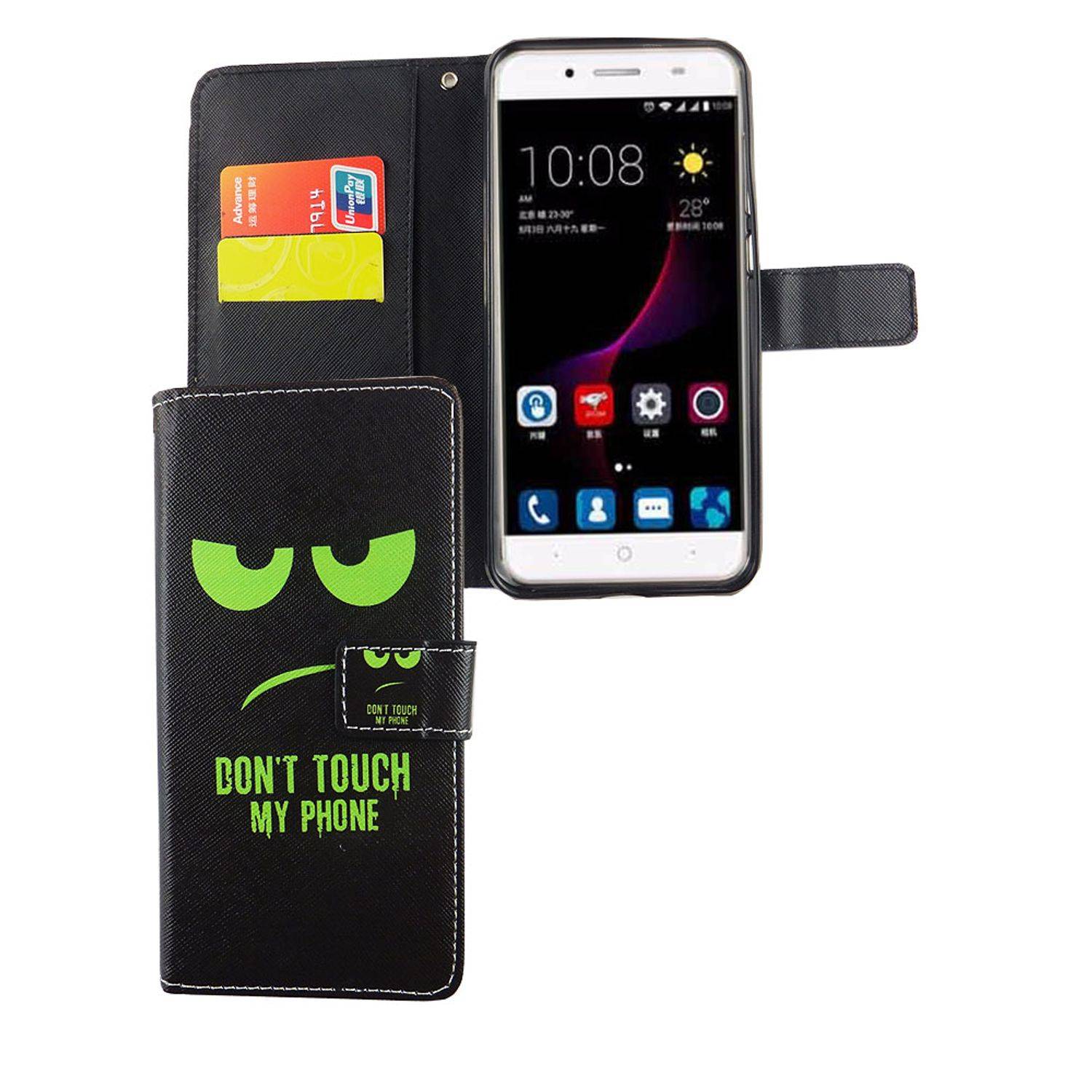 ZTE Blade A2 Plus Handyhülle Bookcover Schwarz