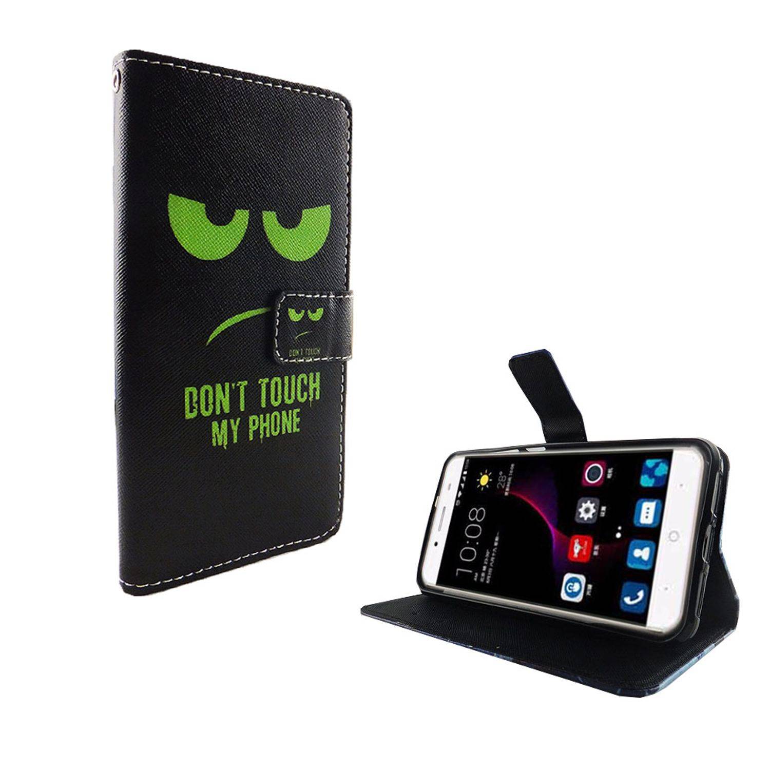 ZTE Blade A2 Plus Handyhülle Bookcover Schwarz